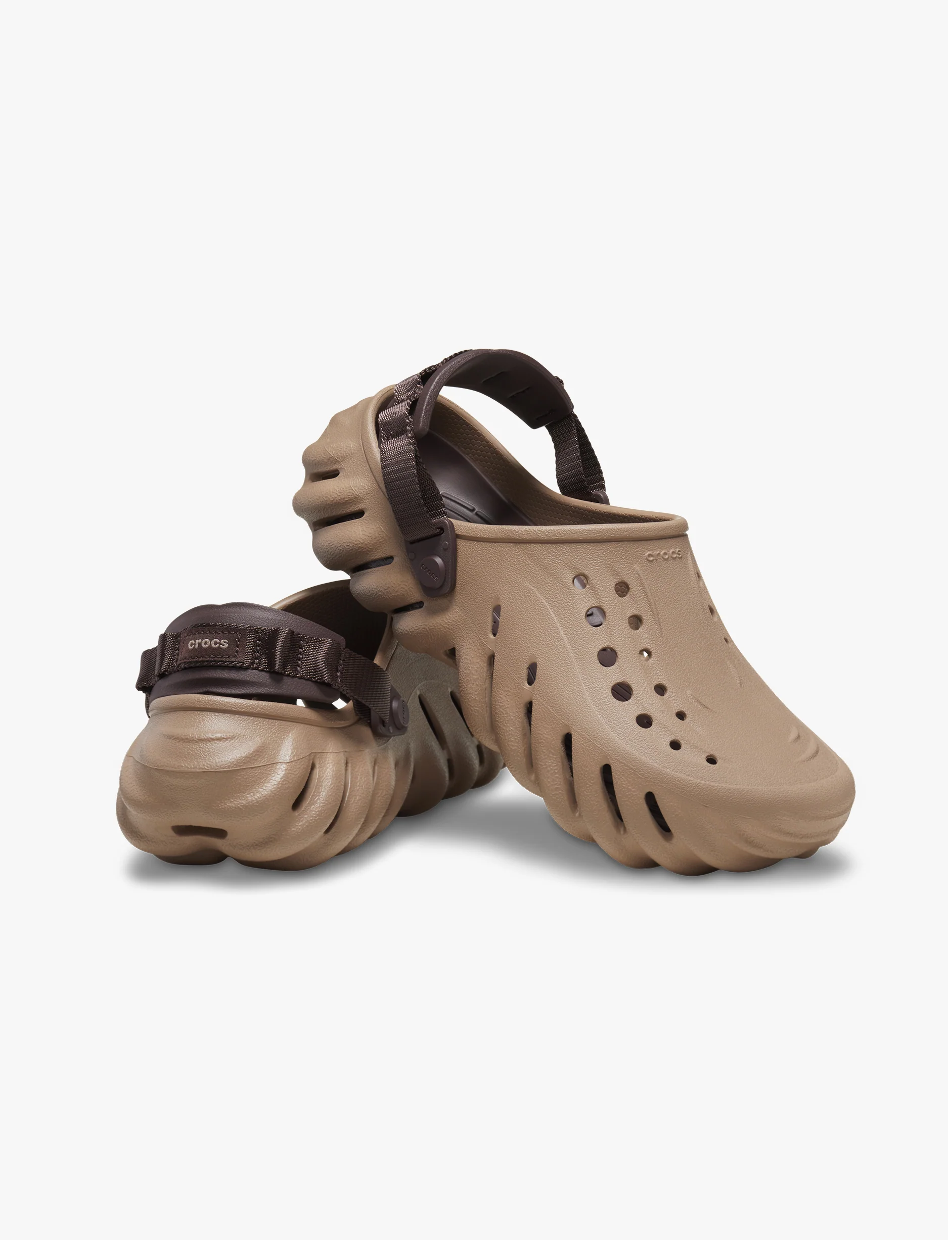 Crocs Echo Clog - כפכפי קלוג אקו קרוקס בצבע לאטה - Image 5