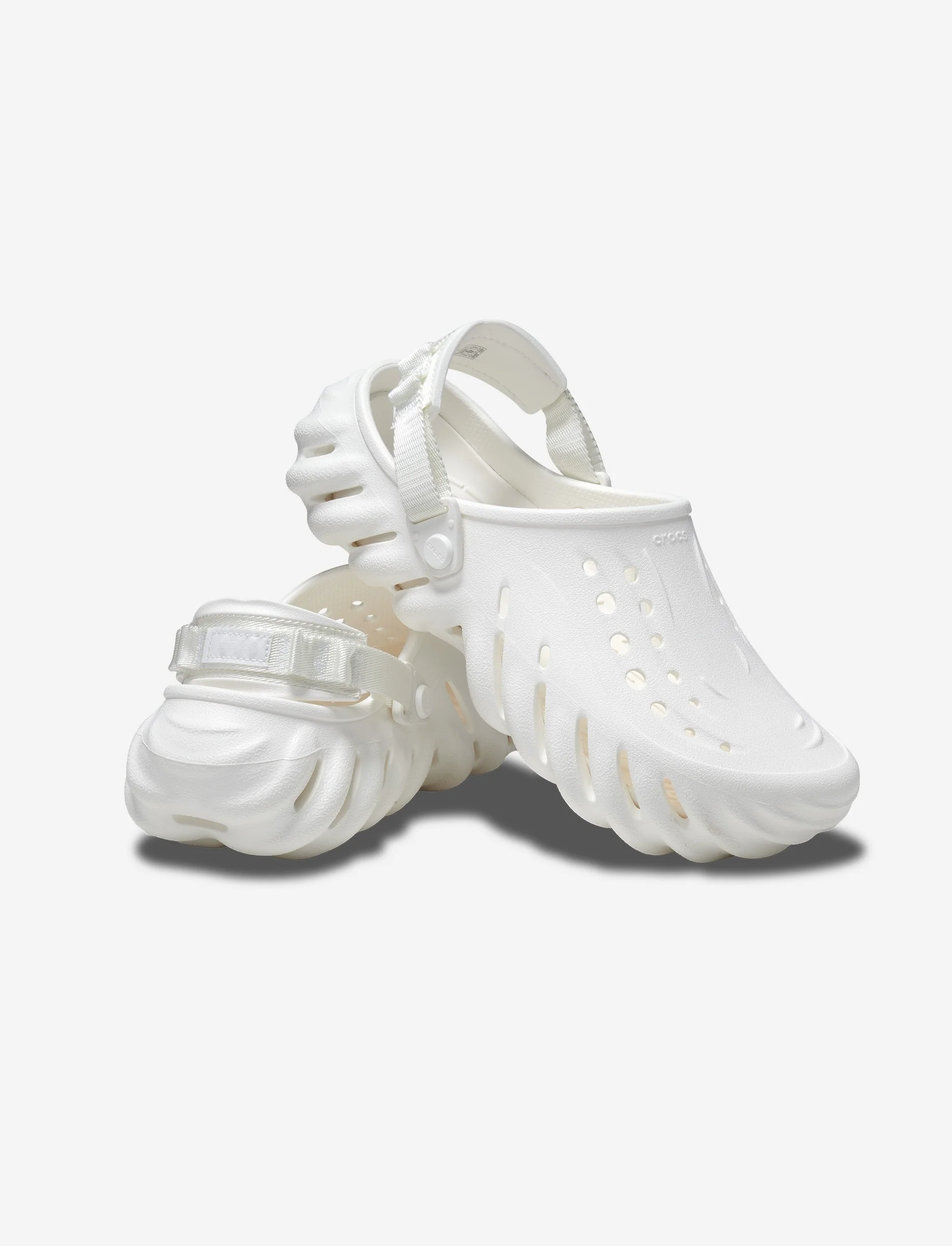 Crocs Echo Clog - כפכפי קלוג אקו קרוקס בצבע לבן - Image 4