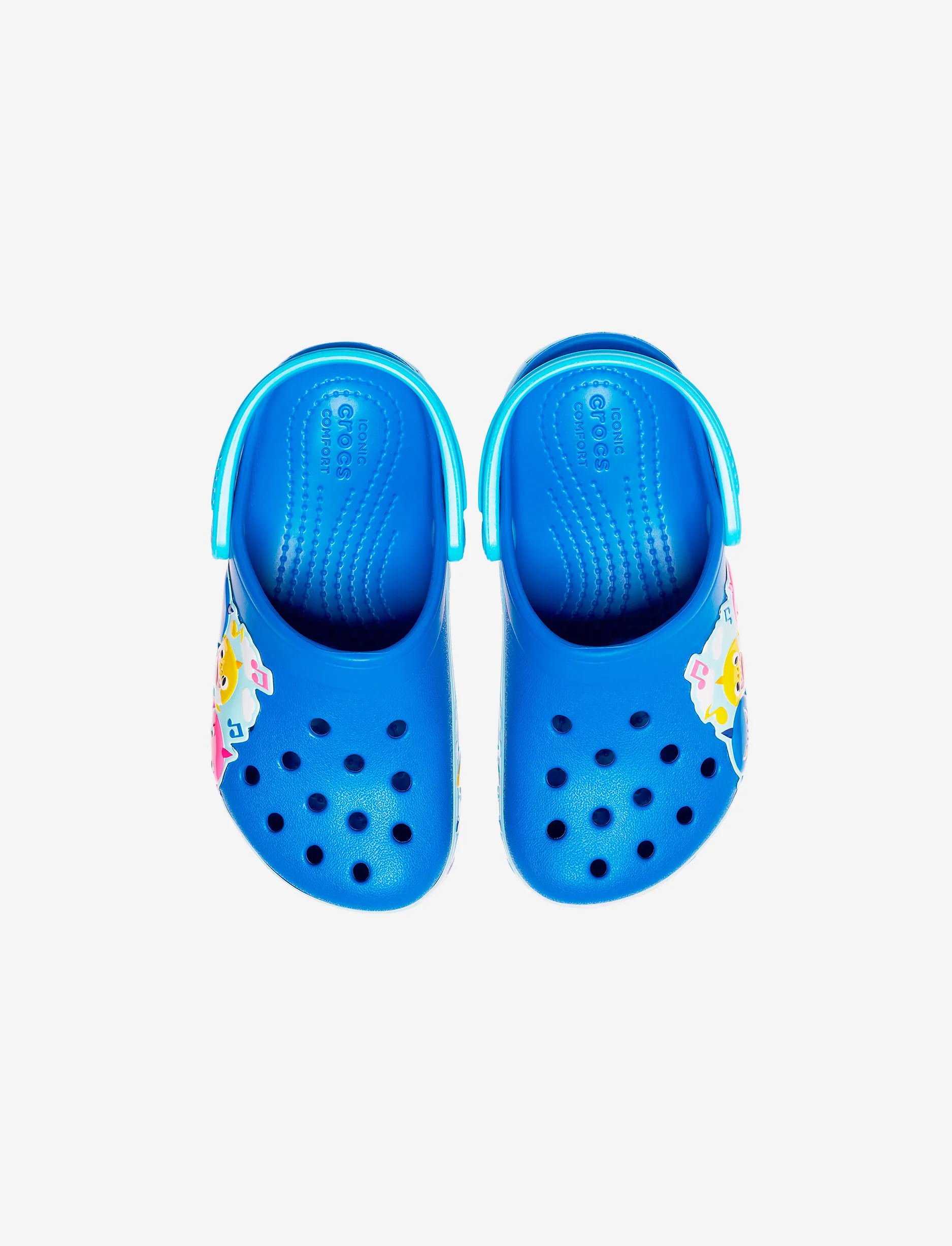 Crocs Fun Lab Baby Shark Band Clog K - כפכפים לילדים קרוקס בצבע כחול/תכלת בהדפס בייבי שארק - Image 4