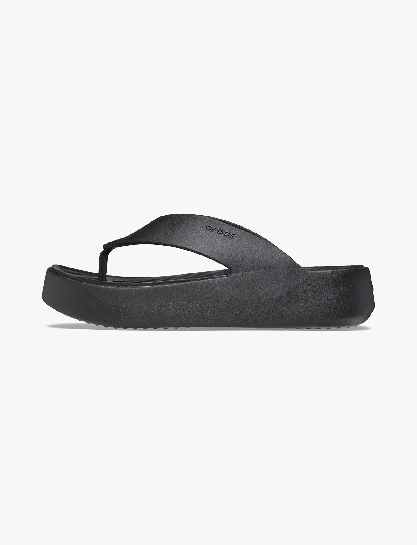 Crocs Getaway Platform Flip - כפכפי אצבע פלטפורמה קרוקס לנשים בצבע שחור - Image 6