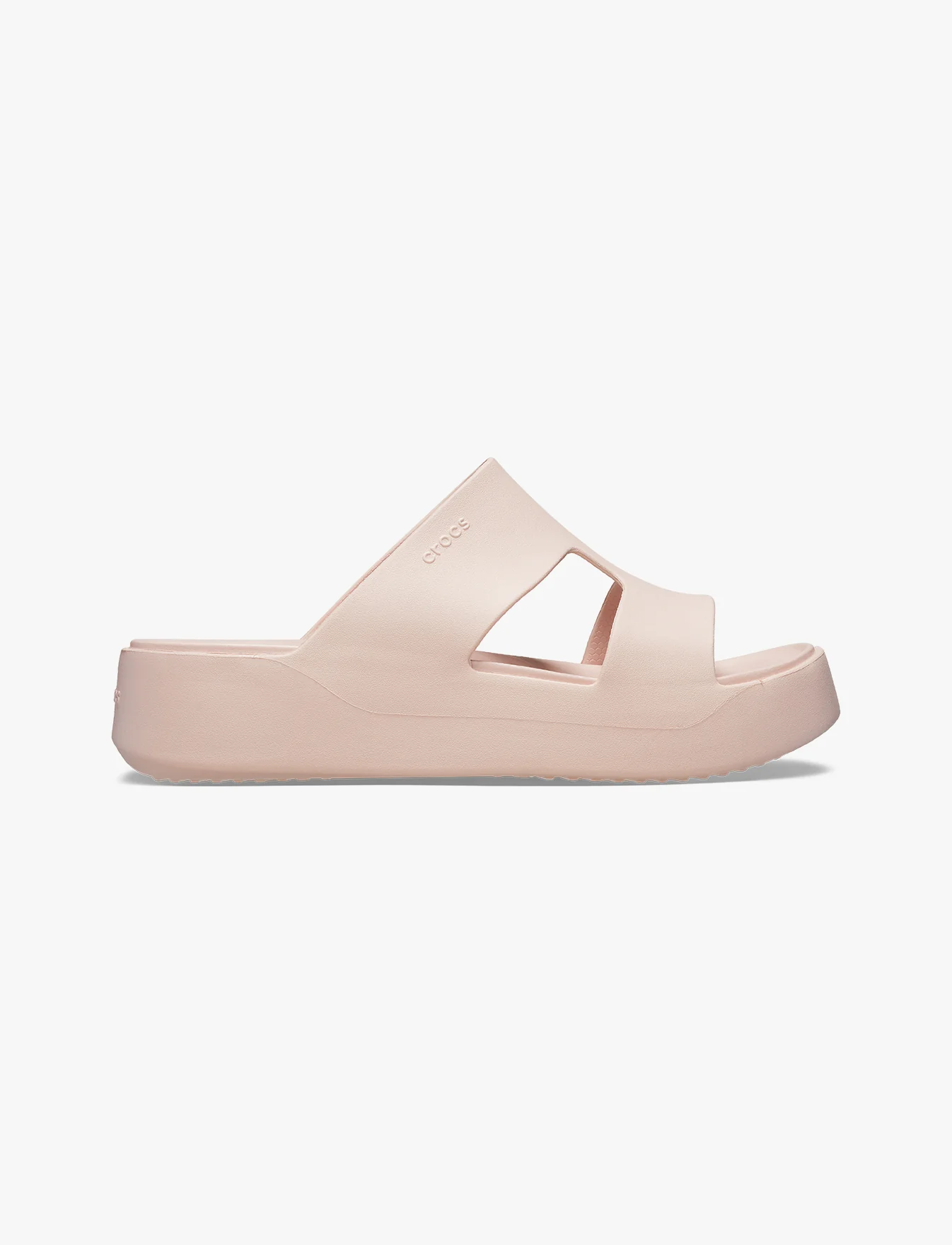 Crocs Getaway Platform H-Strap - נעלי פלטפורמה קרוקס לנשים בצבע קוורץ - Image 2