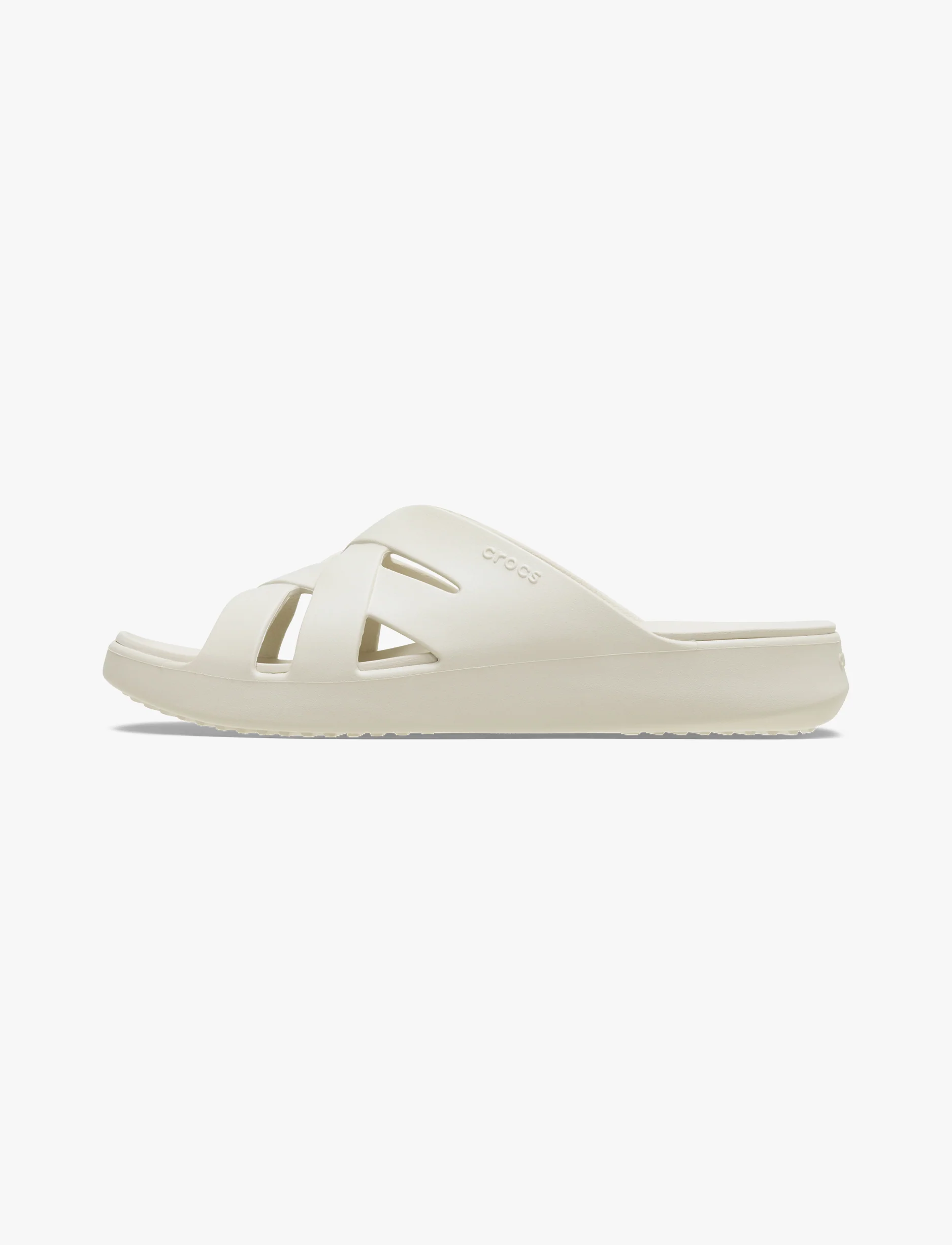 Crocs Getaway Weave Slide - כפכפי סלייד קרוקס לנשים בצבע אבן חול - Image 6