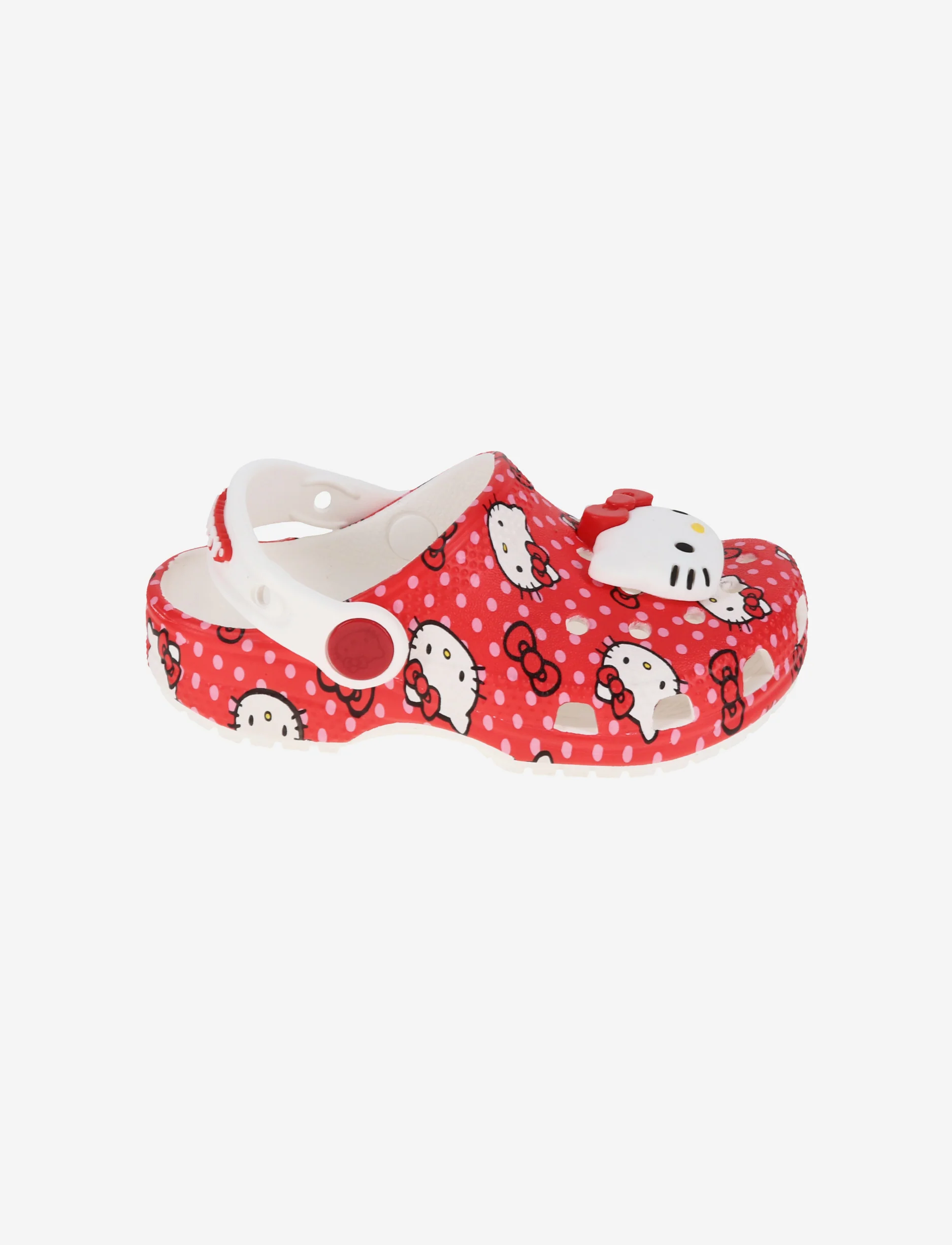 Crocs Hello Kitty Red Classic Clog K- כפכפי קרוקס לילדות הלו קיטי מידות קטנות - Image 2