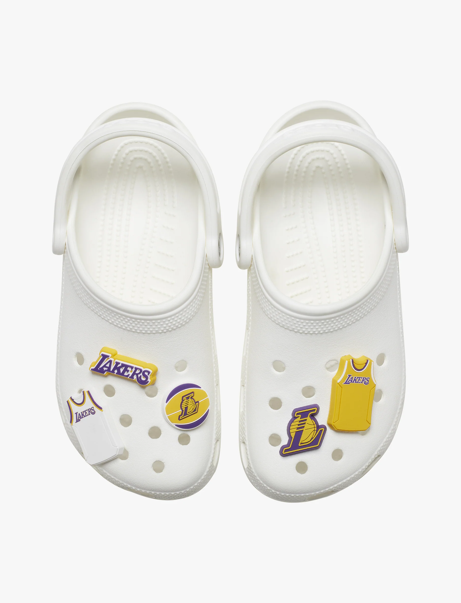 Crocs Jibbitz charms NBA Los Angeles Lakers - מארז 5 ג'יביטים קרוקס - Image 3