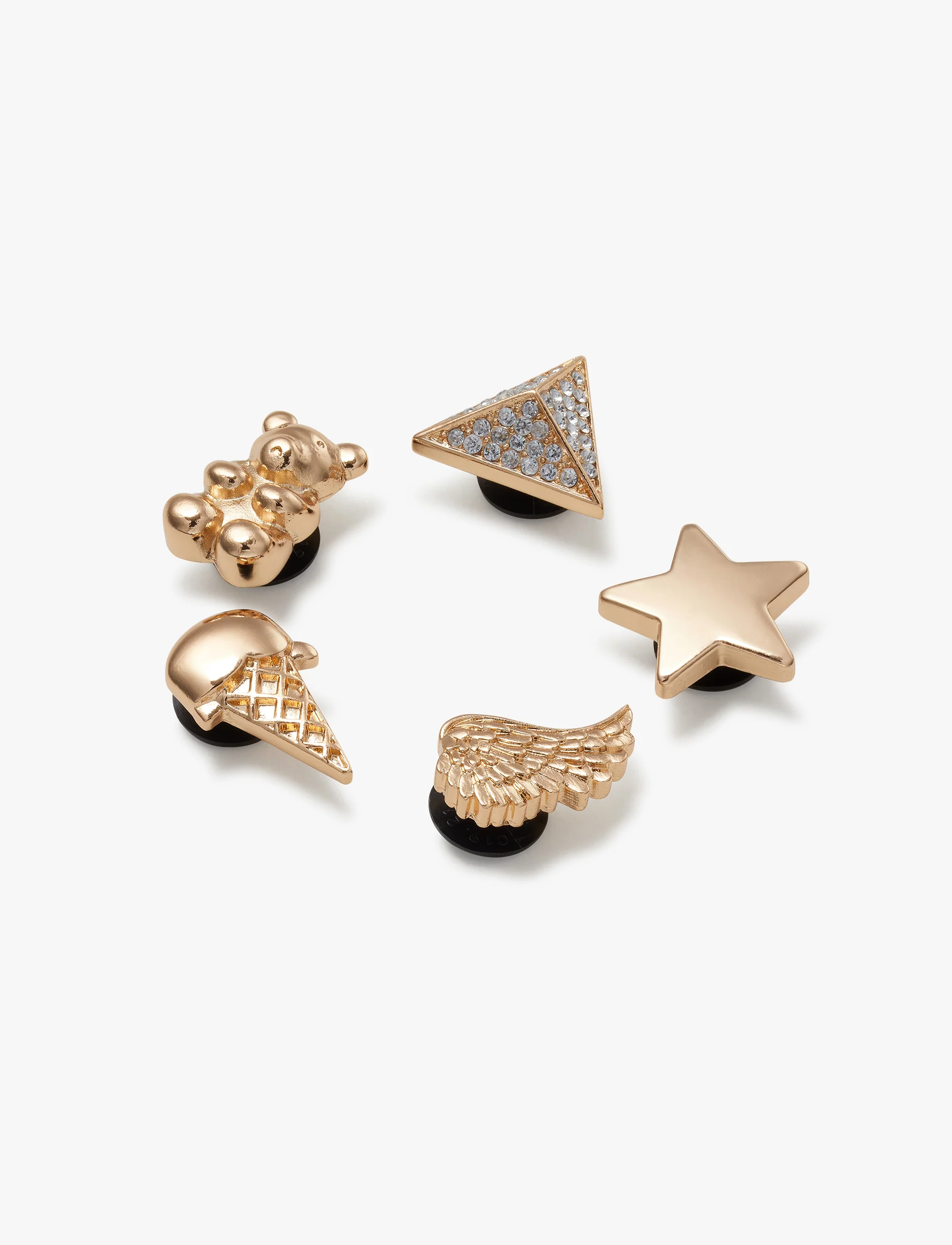 Crocs Jibbitz charms Gold Icons - מארז 5 ג'יביטים קרוקס - Image 4