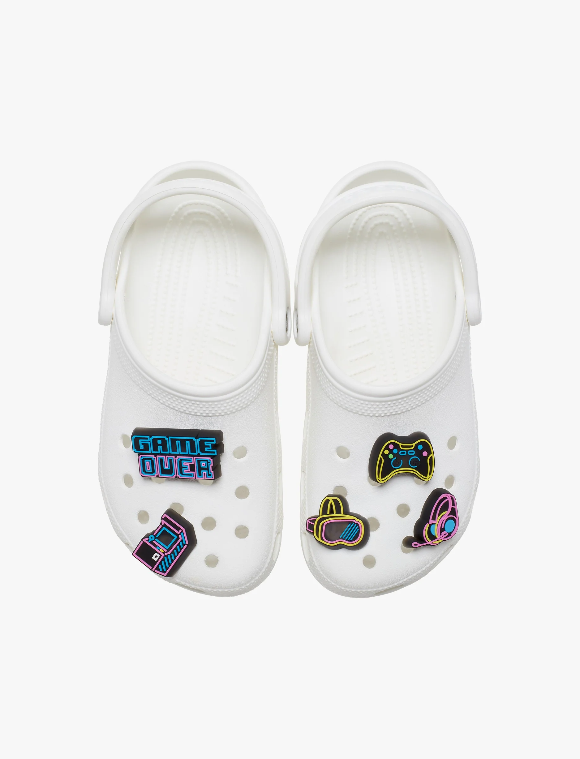 Crocs Jibbitz Lights Up Neon Gamer - מארז 5 ג'יביטים קרוקס עם אורות - Image 2