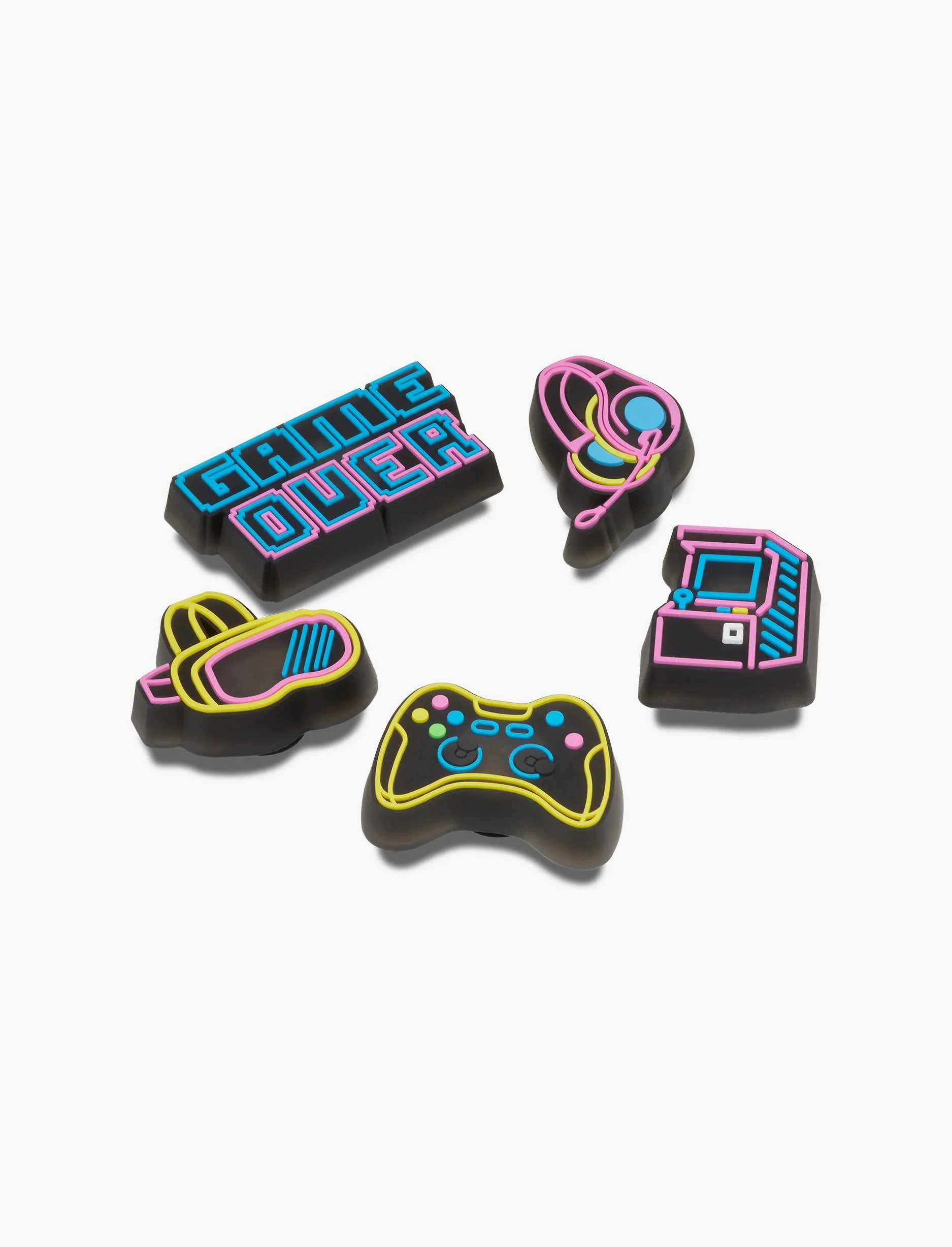 Crocs Jibbitz Lights Up Neon Gamer - מארז 5 ג'יביטים קרוקס עם אורות - Image 3