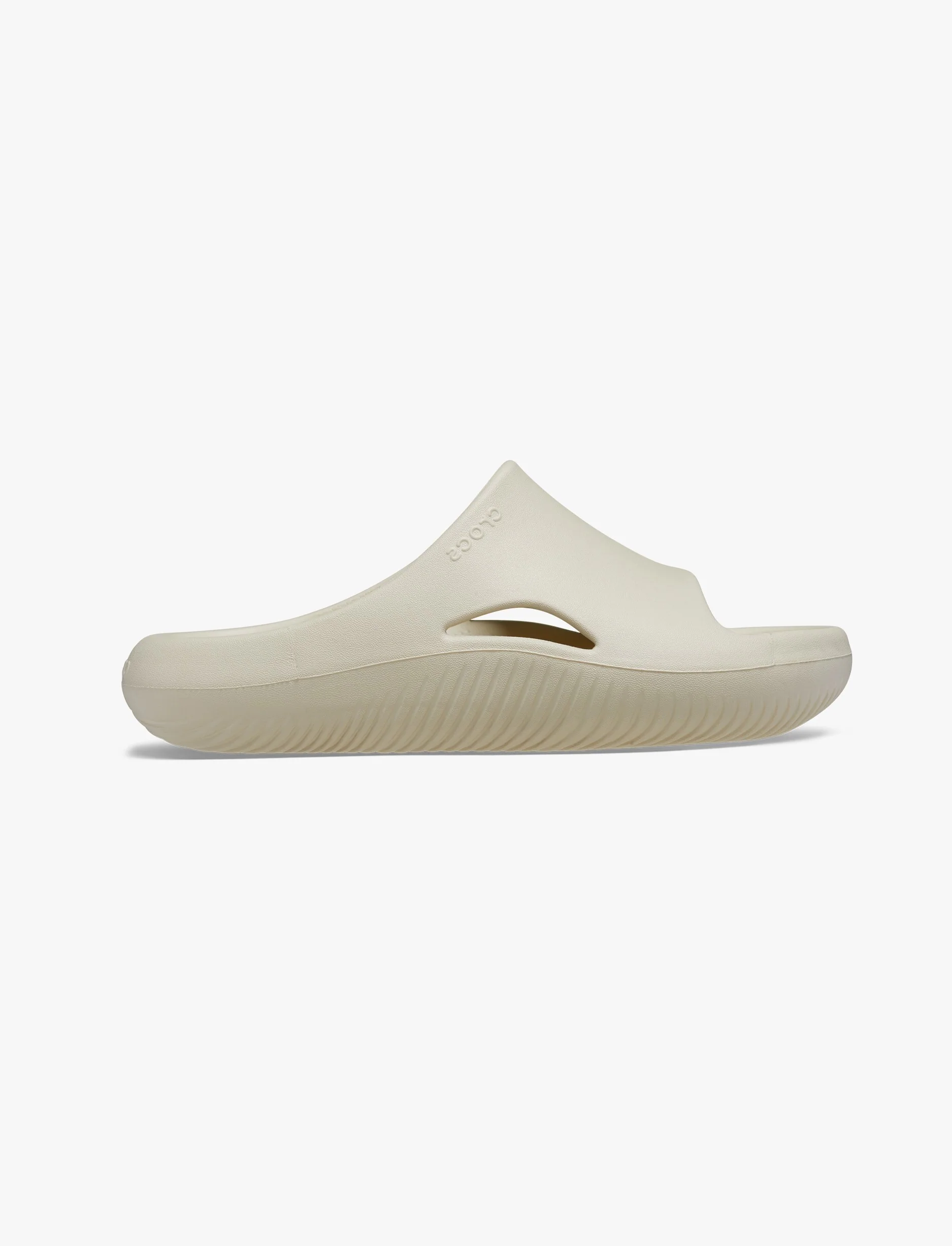 Crocs Mellow Slide - כפכפי קרוקס סלייד מילו בצבע עצם - Image 3