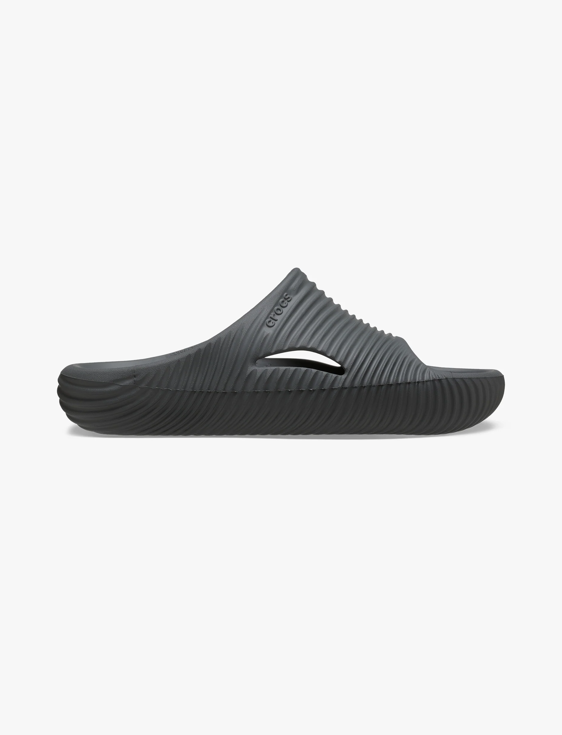 Crocs Mellow Tide Recovery Slide - כפכפי סלייד בצבע אפור סלאט - Image 2