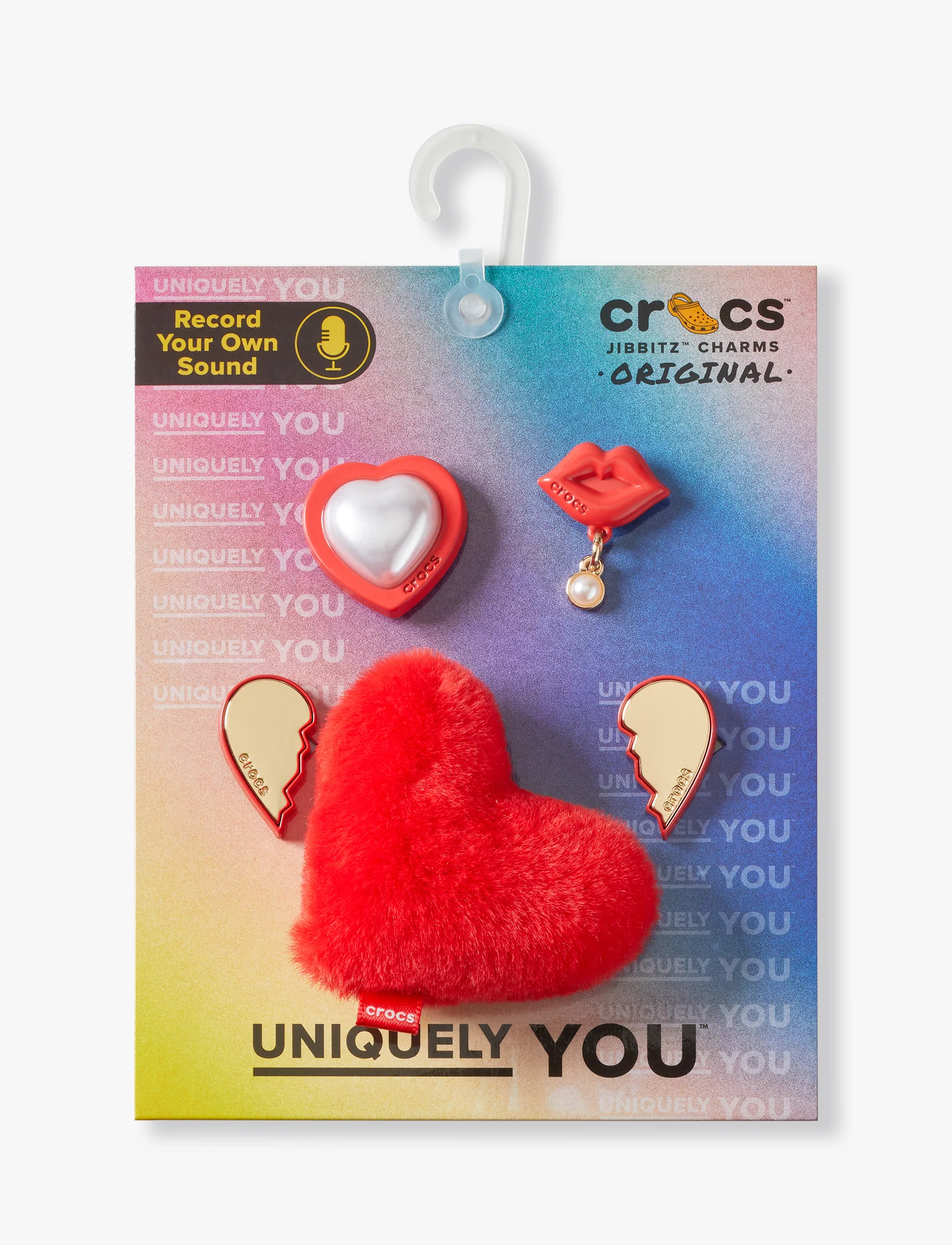 Crocs Red Valentines - מארז 5 ג'יביטים קרוקס - Image 3
