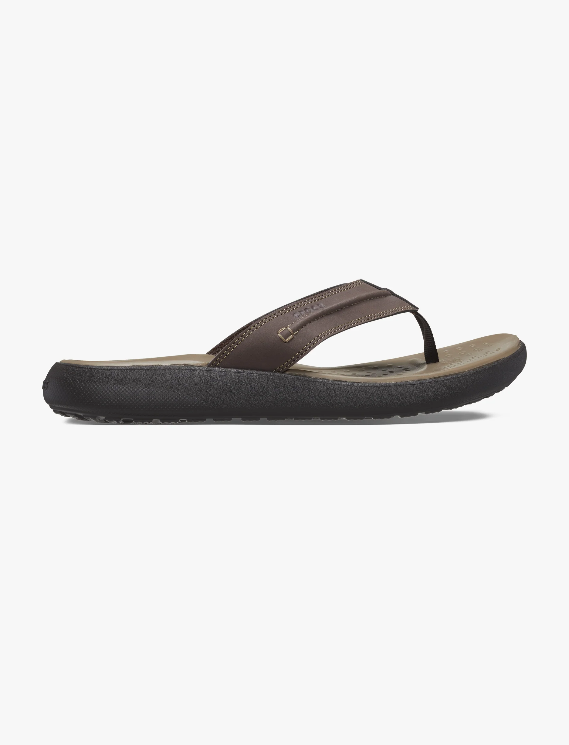 Crocs Yukon Vista II LR Flip - כפכפי אצבע קרוקס יוקון ויסטה לגברים בצבע אספרסו - Image 2