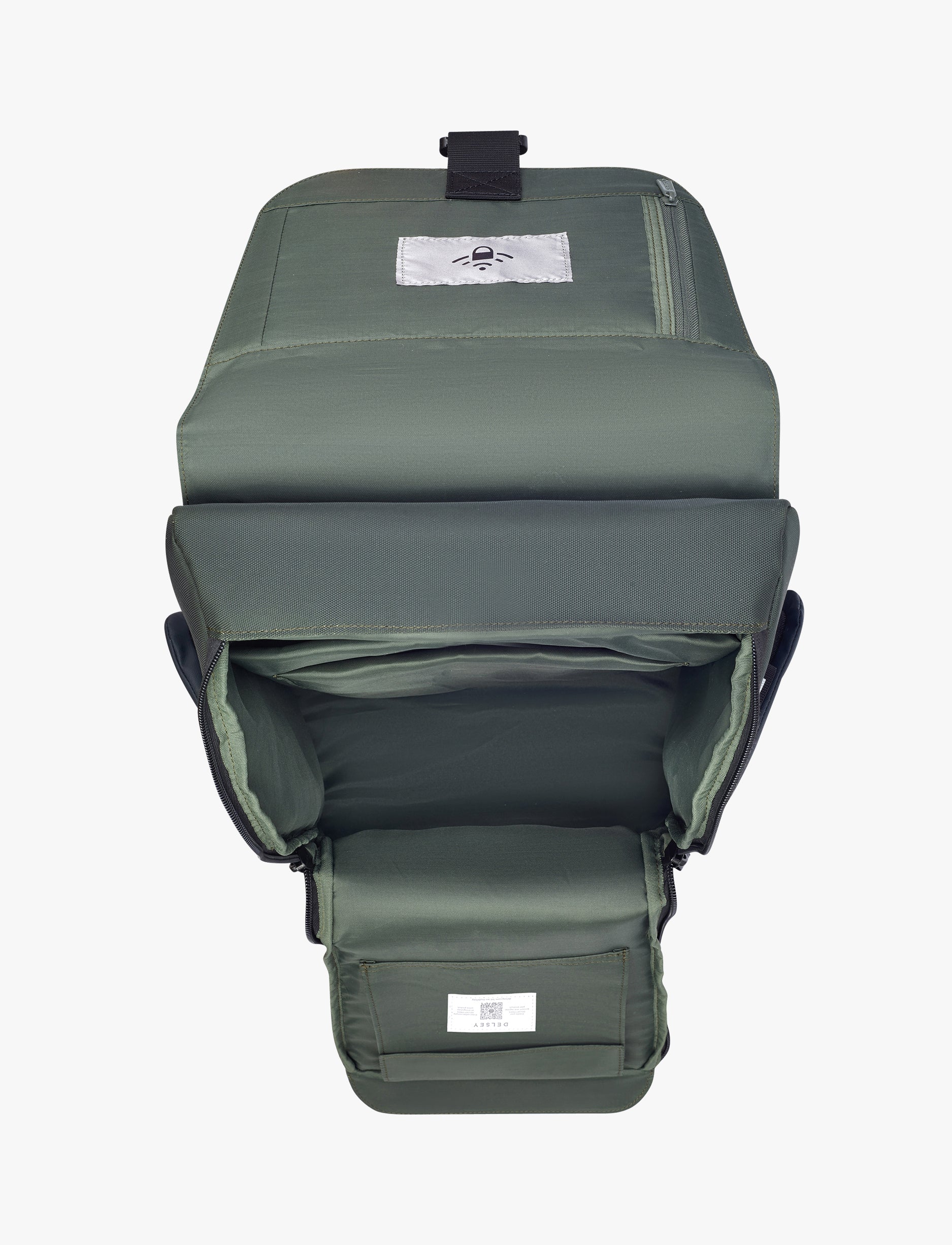 Delsey Securflap - תיק גב דלסי למחשב נייד '15 בצבע ירוק צבאי - Image 3