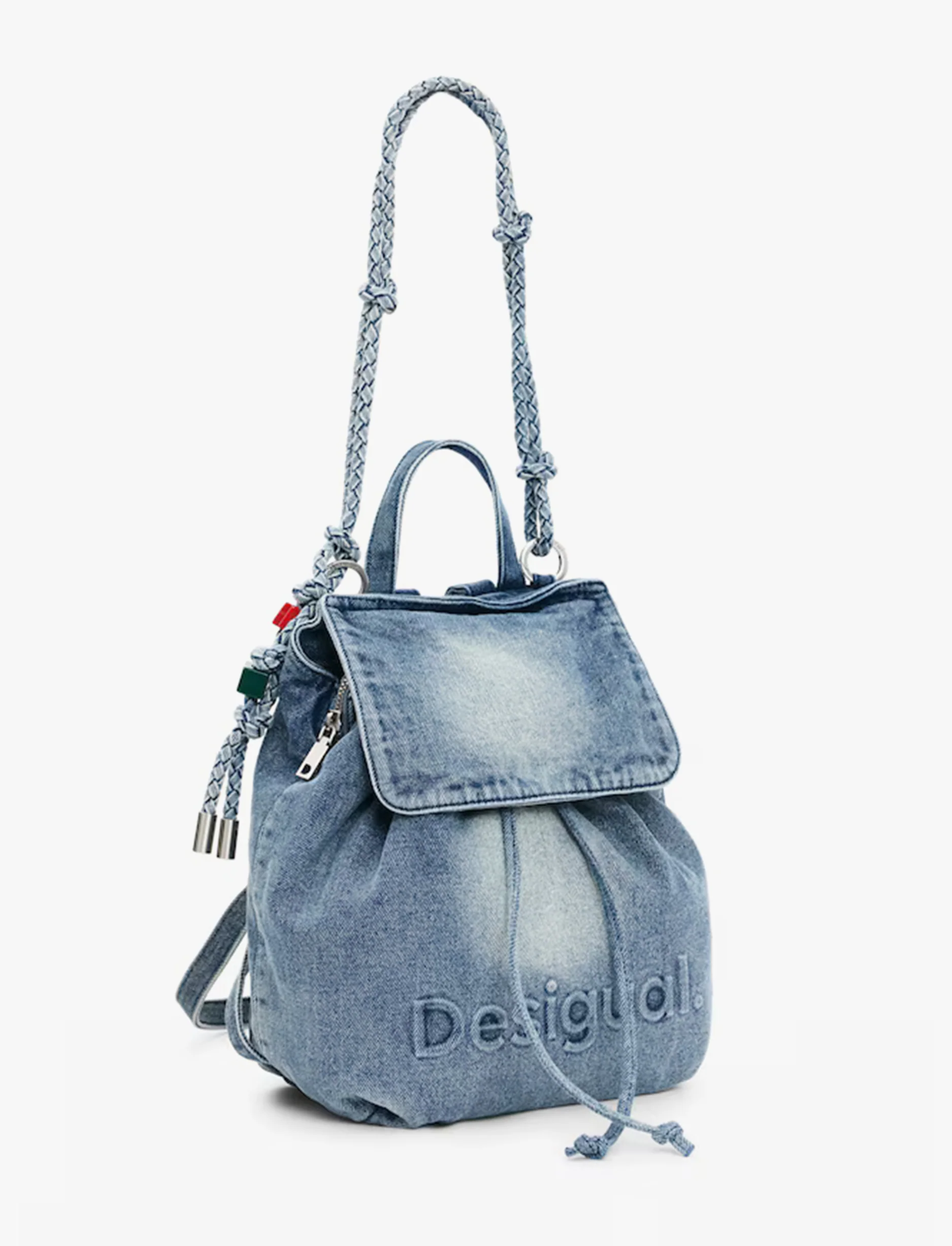 Desigual Logo Denim Luena Backpack 26SAKD07 - תיק גב דיזיגוואל לנשים - Image 3