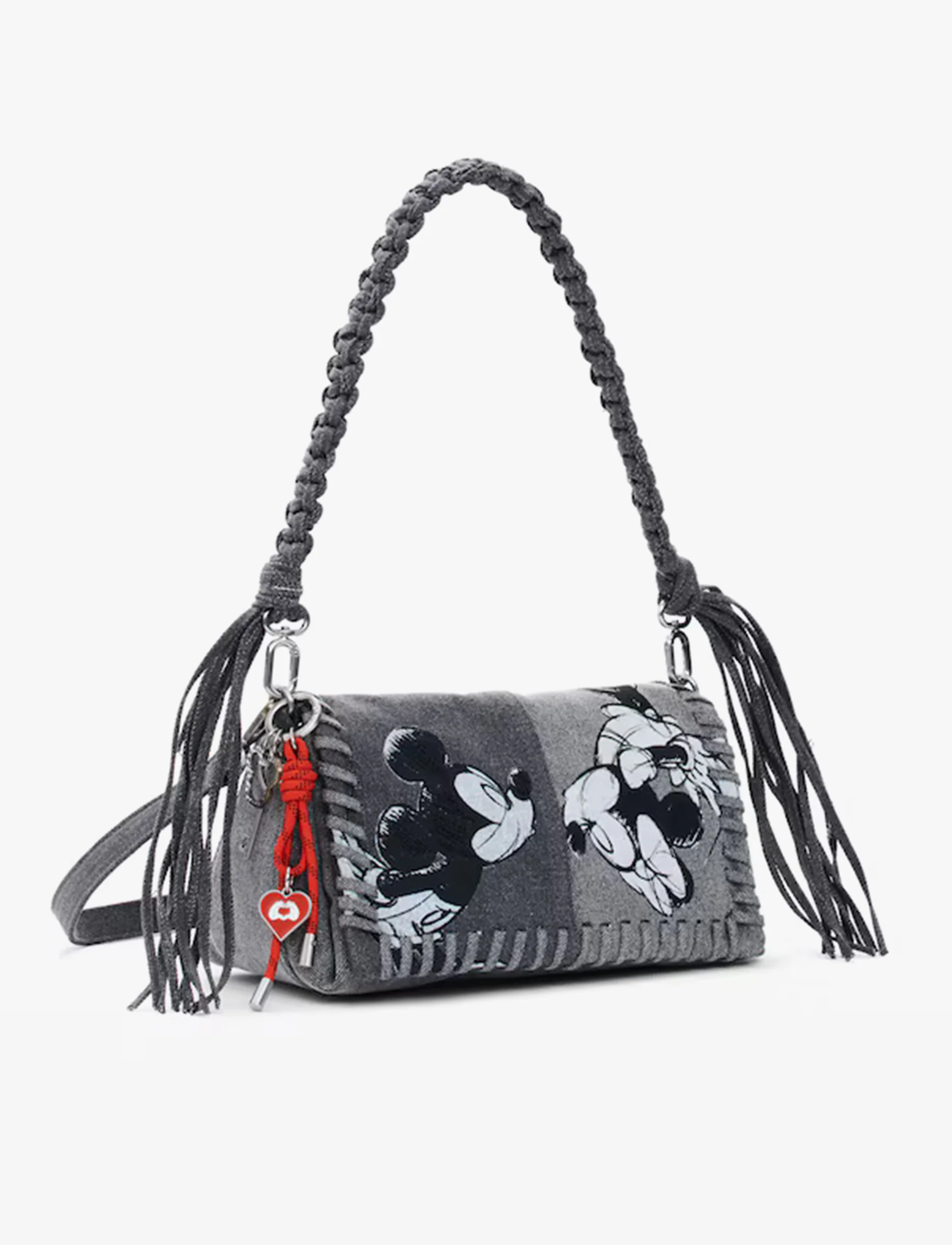 Desigual Mickey Kiss Naron - תיק צד דיזגוואל שחור לנשים - Image 2