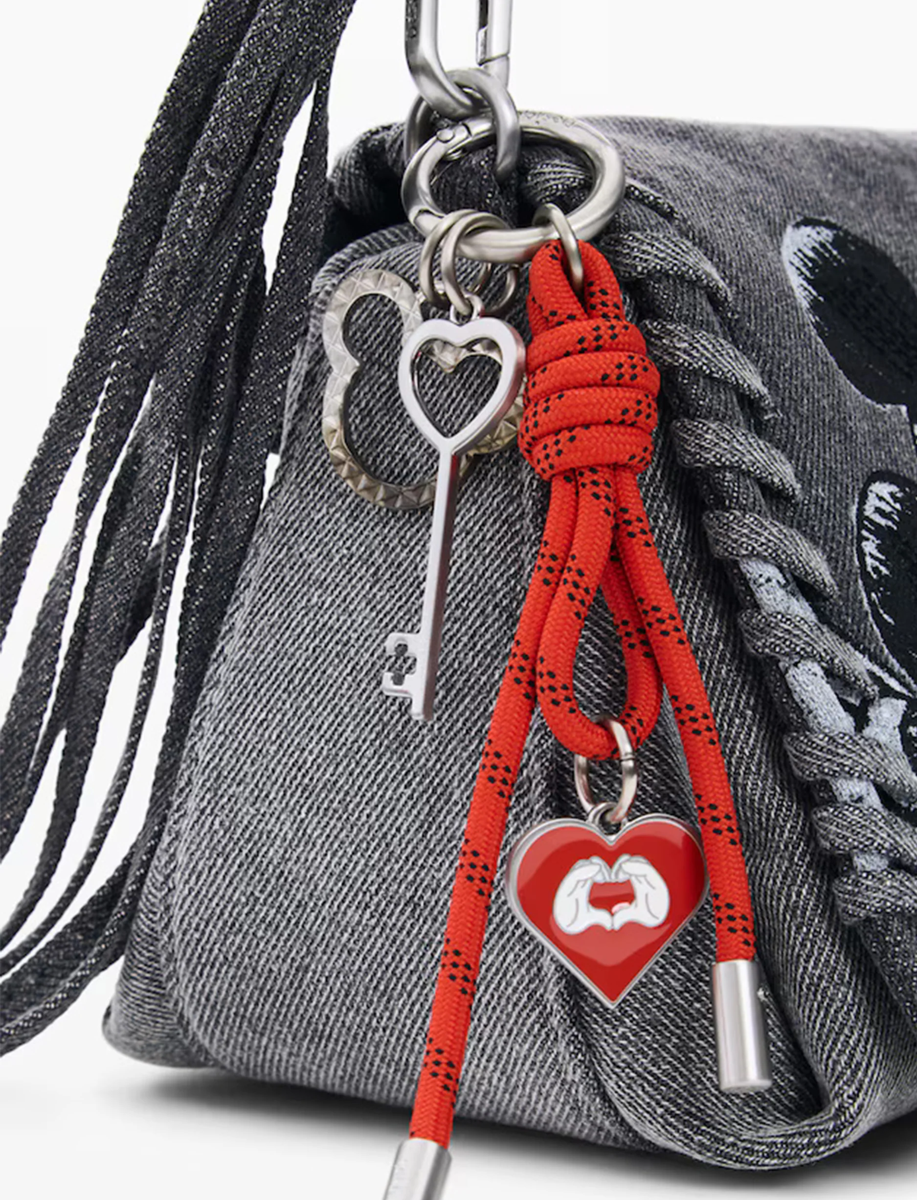 Desigual Mickey Kiss Naron - תיק צד דיזגוואל שחור לנשים - Image 4