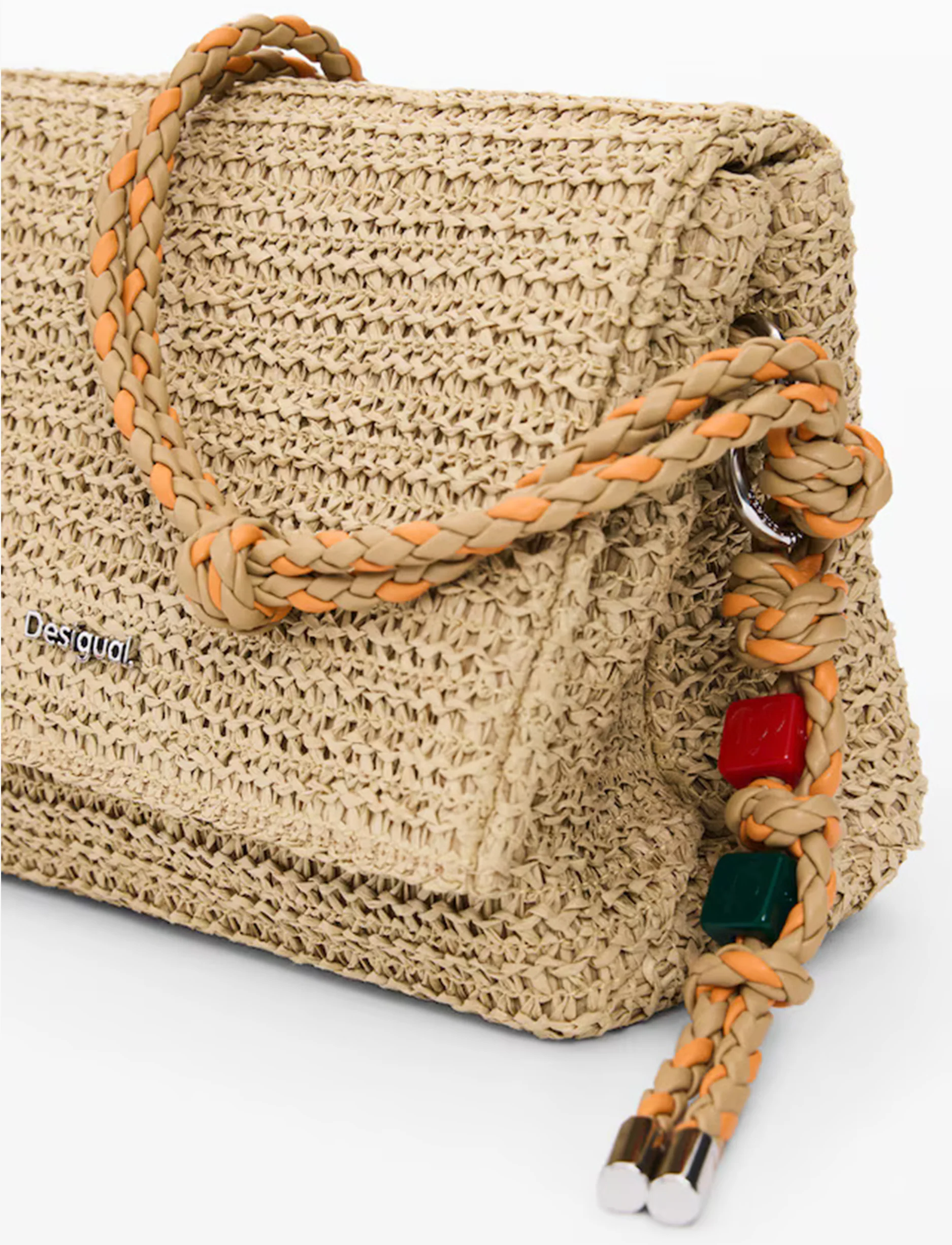Desigual Raffia Venecia Cross Body 26SAXO03 - תיק צד דיזיגוואל לנשים - Image 5