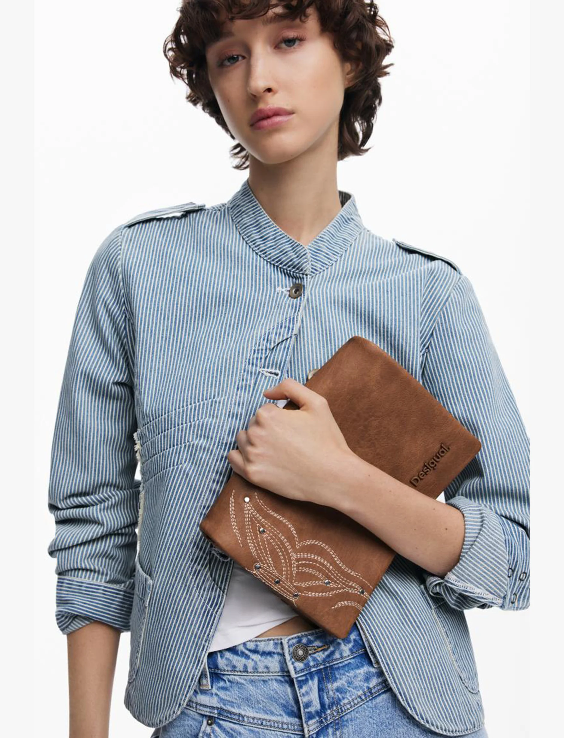 Desigual Bag Goodall Sand Dortmund Flap 2.0 25SAXP86 - תיק צד דיזיגוואל לנשים בצבע חום - Image 6