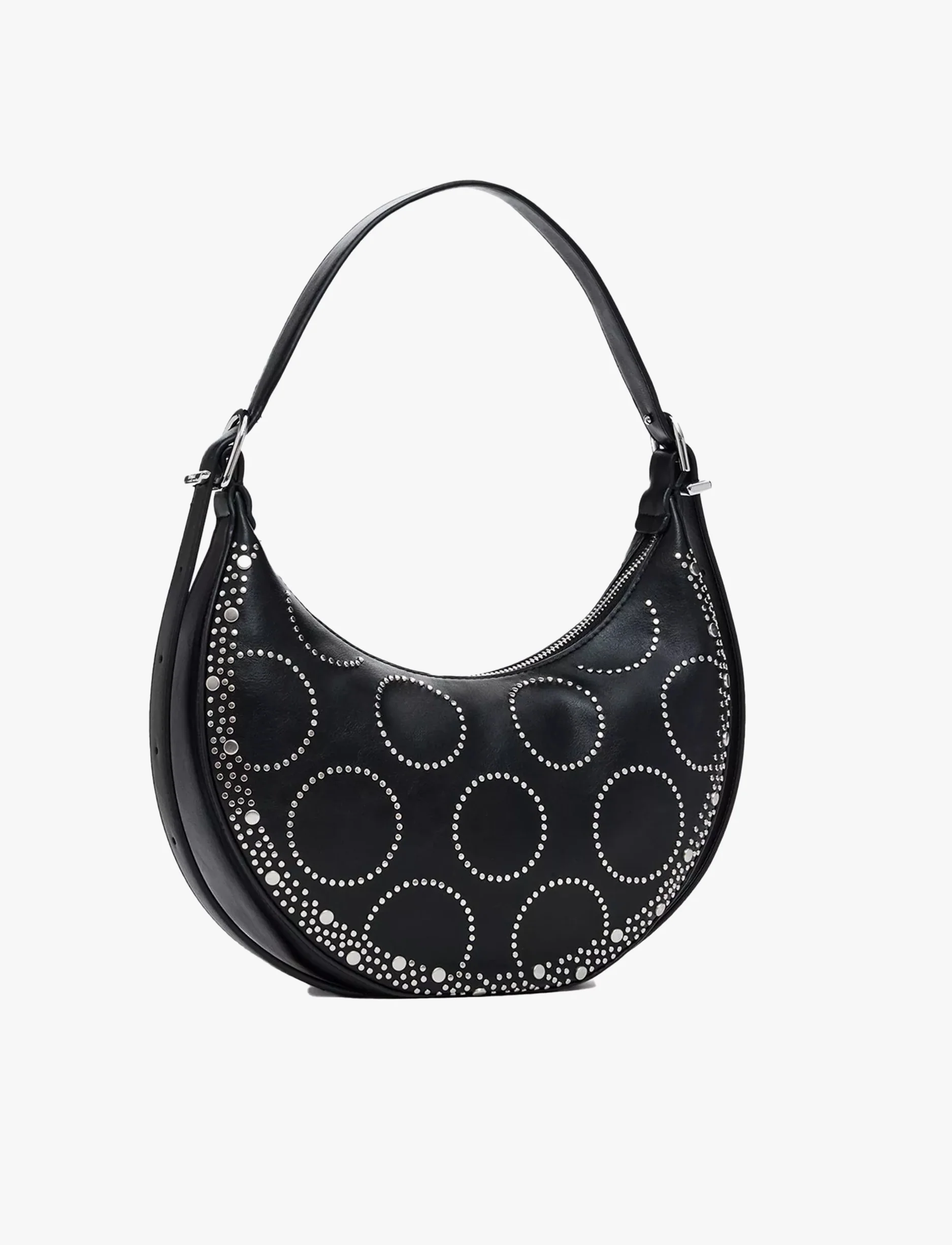 Desigual Bag Punkette Cascais Medium 25SAXP68 - תיק צד דיזיגוואל שחור לנשים - Image 2