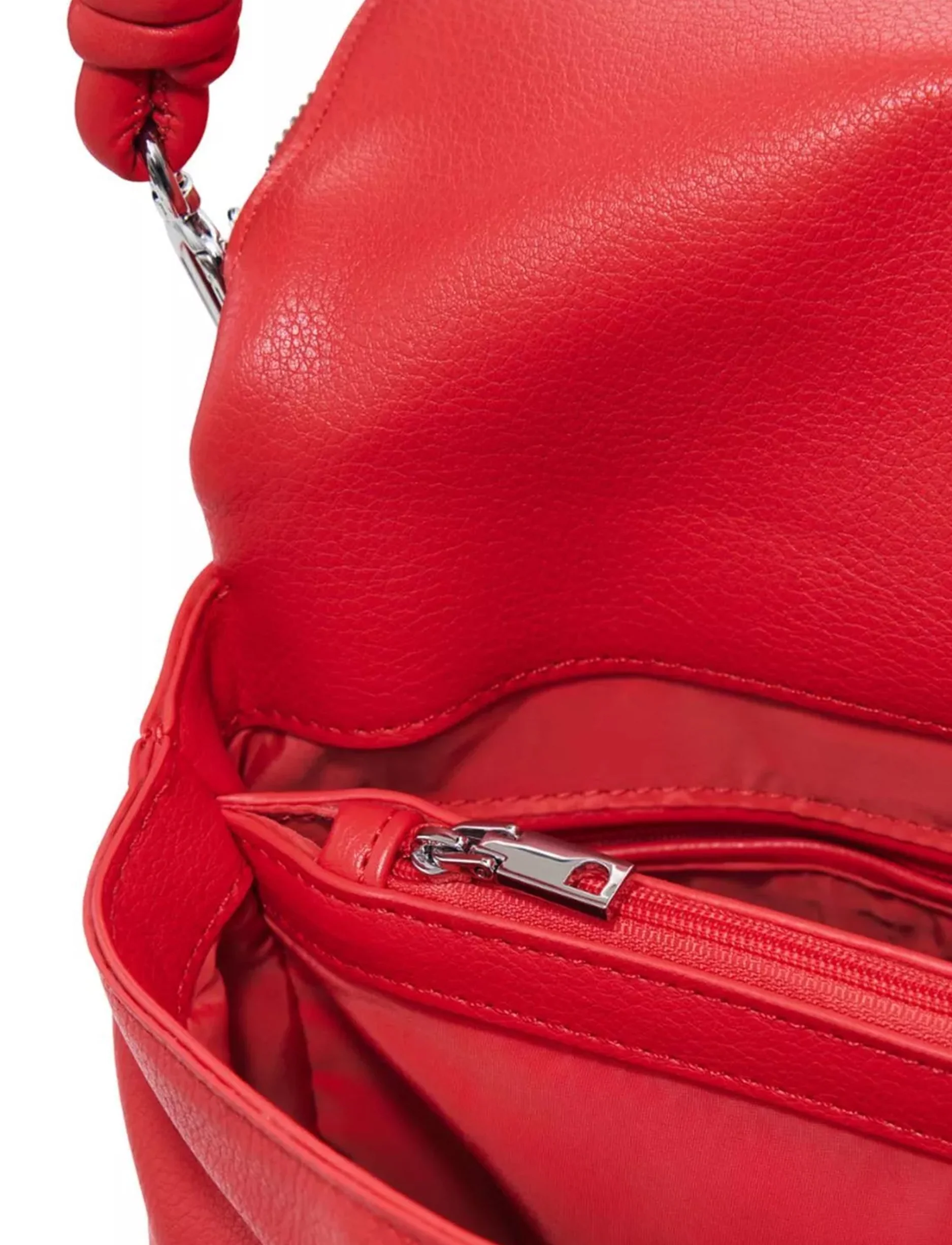 Desigual Back Half Hampton Coral 25SAKP52 - תיק צד דיזיגוואל אדום לנשים - Image 4