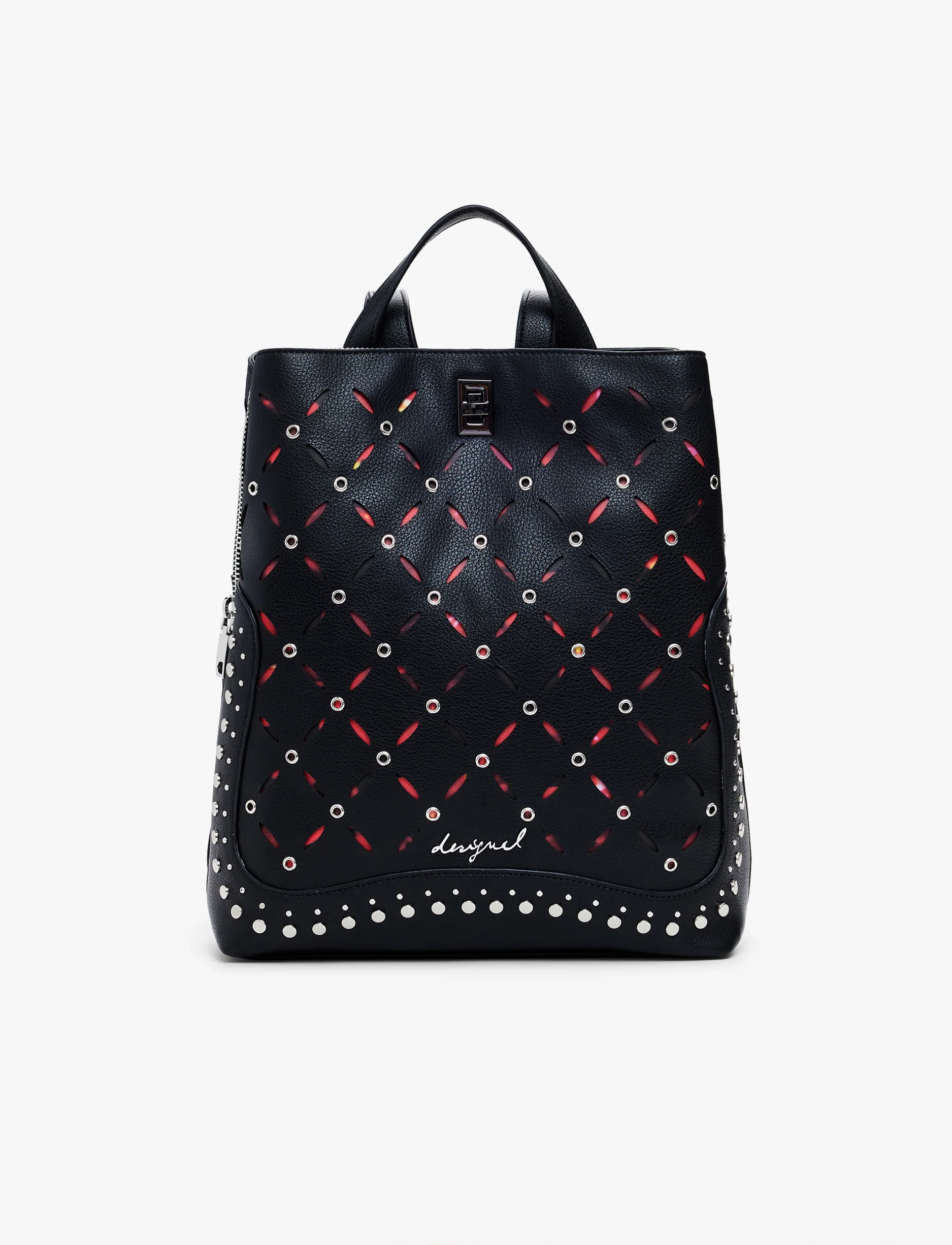 Desigual Back Yankee Metal Patch Sumy Mini Black Backpack - תיק גב דיזיגוואל לנשים