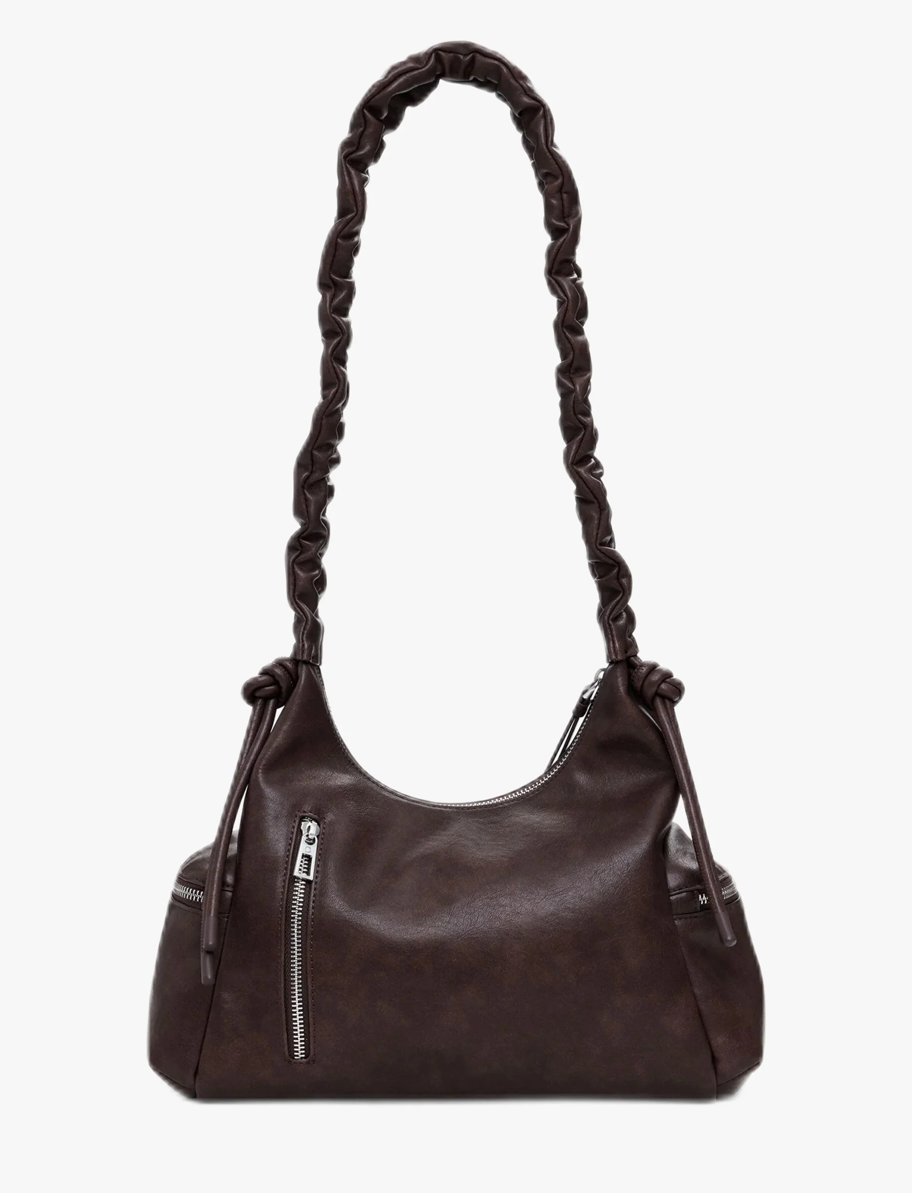 Desigual Bag Half Logo Montville Choco 25WAXPAY - תיק דיזיגוואל חום לנשים - Image 3