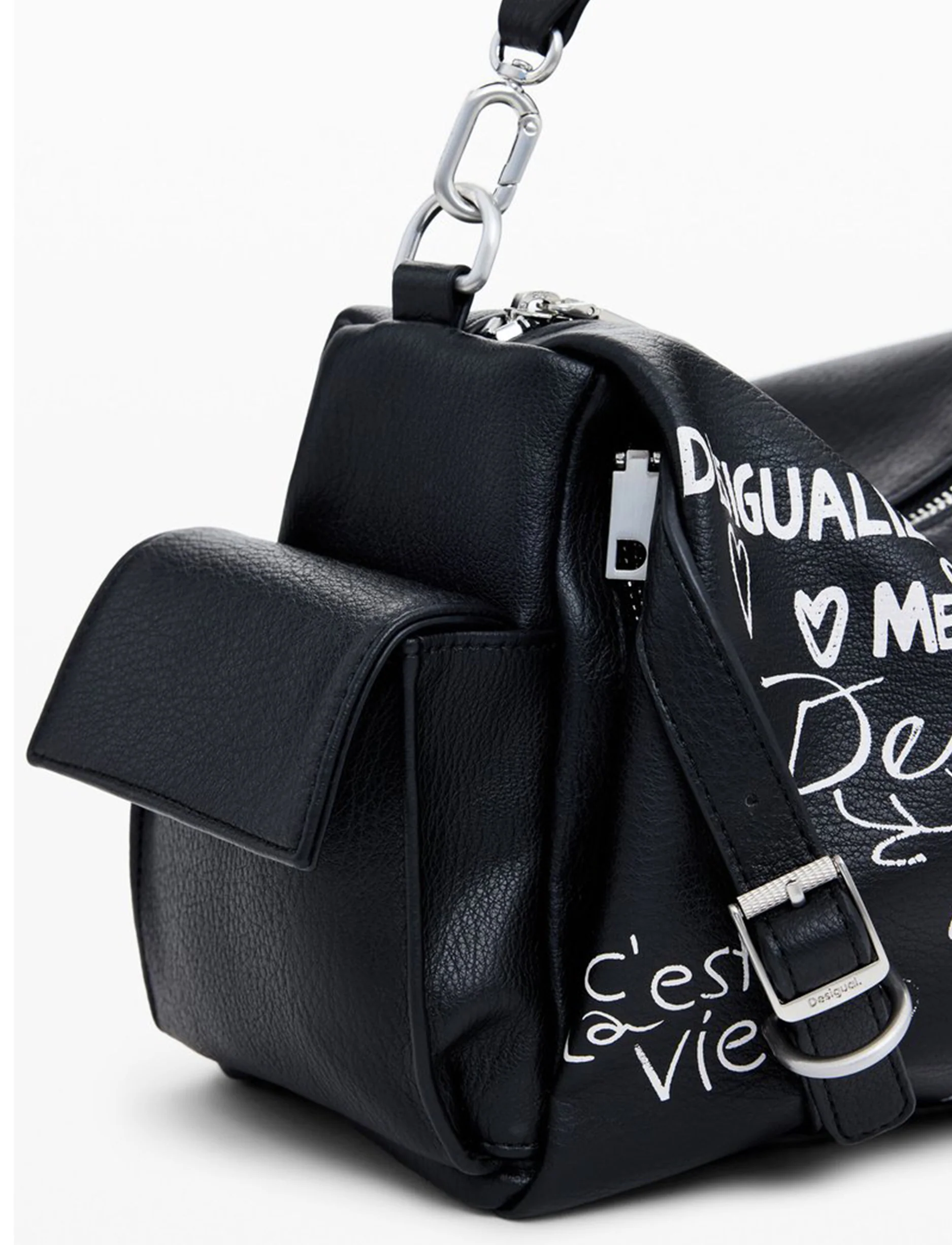 Desigual Bag Seshat Habana 25WAXPA6 - תיק צד דיזיגוואל שחור לנשים - Image 3