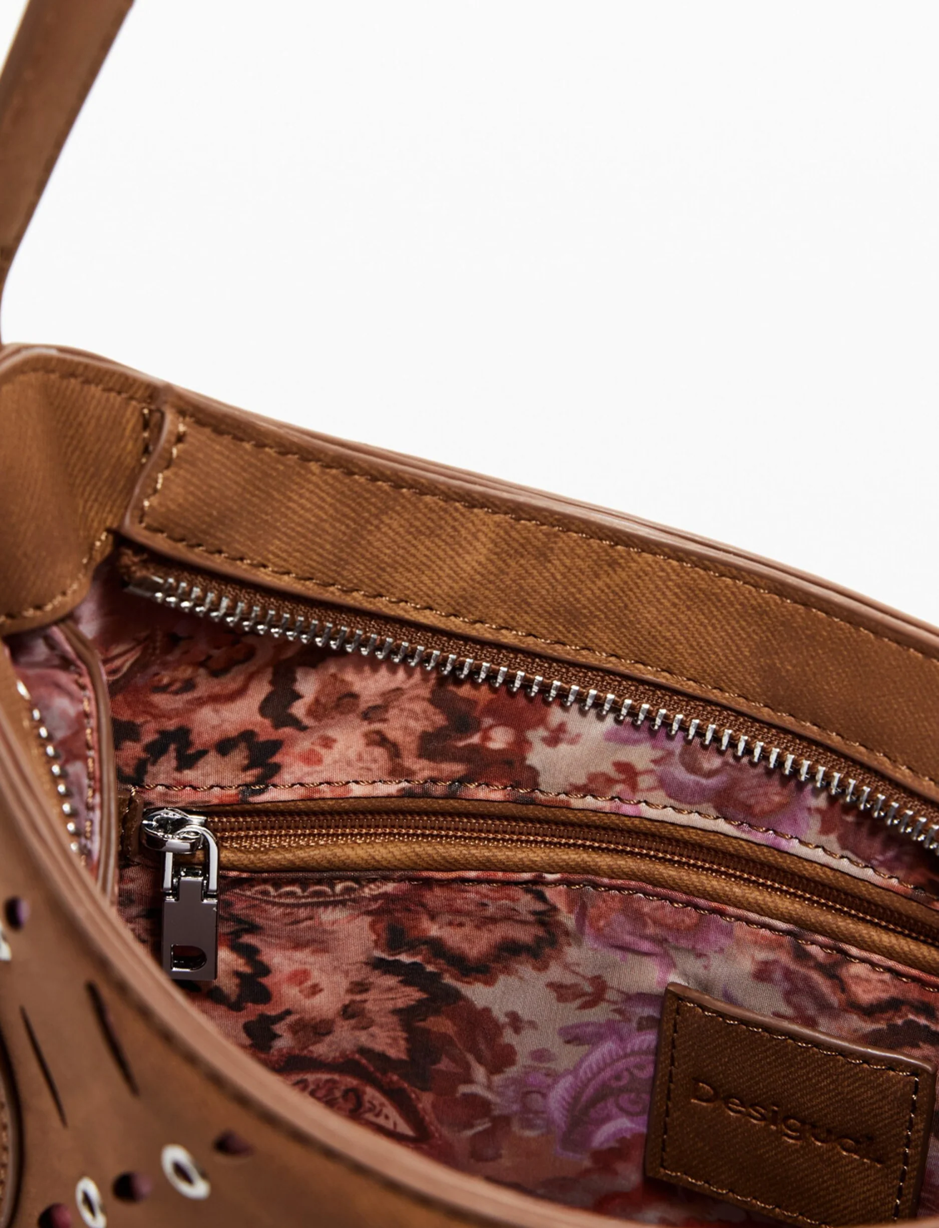 Desigual Bag Yankee Manaos 25WAXPB4 - תיק צד דיזיגוואל חום לנשים - Image 3