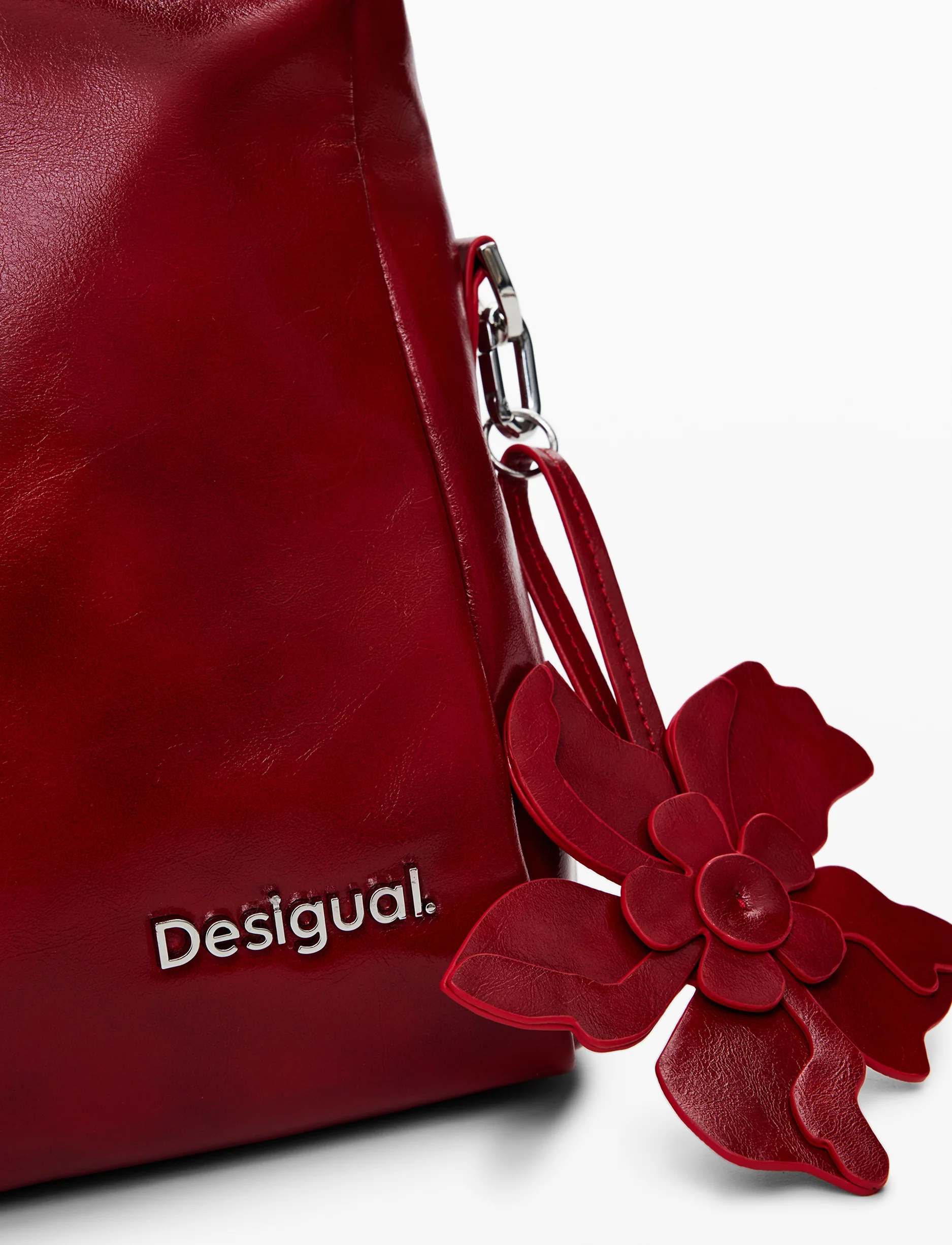 Desigual Bag Reprise Red Valentine Loverty 25WAXPCA - תיק צד דיזיגוואל אדום לנשים - Image 5