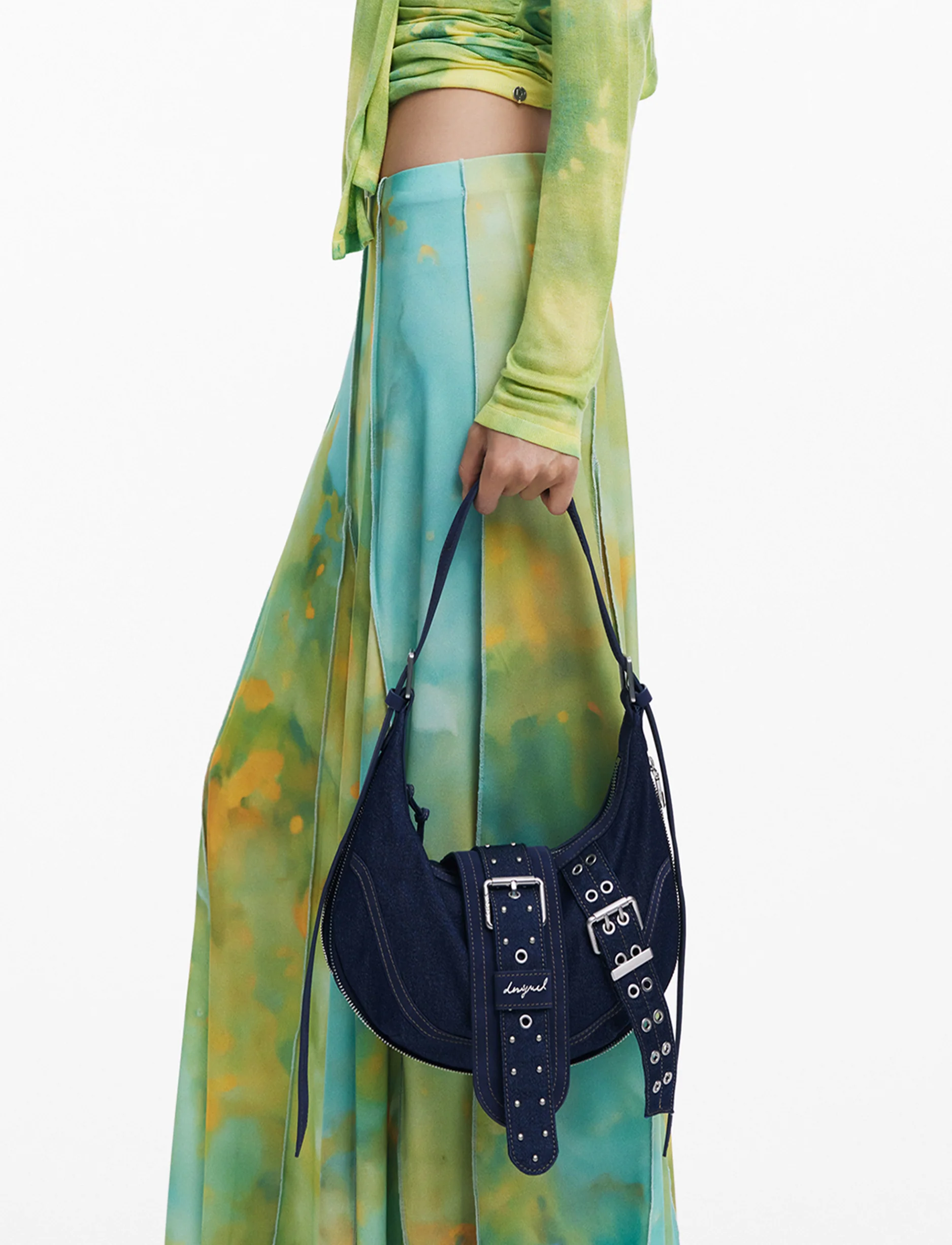 Desigual Bag Bindella Calgary 25WAXD24 - תיק צד כחול דיזיגוואל לנשים - Image 7