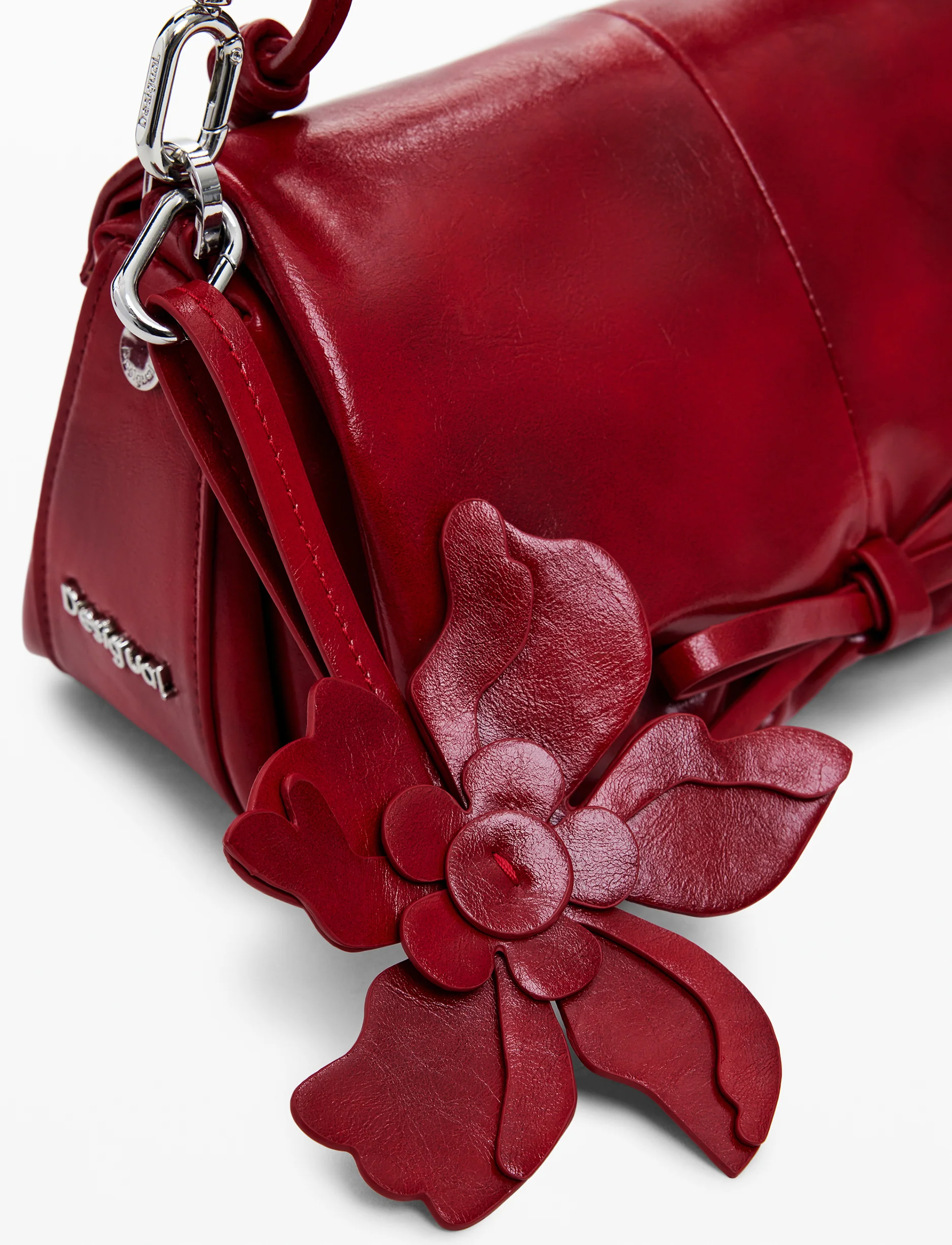 Desigual Bag Reprise Valentine Naron Mini 25WAXPC8 - תיק צד אדום דיזיגוואל לנשים - Image 5