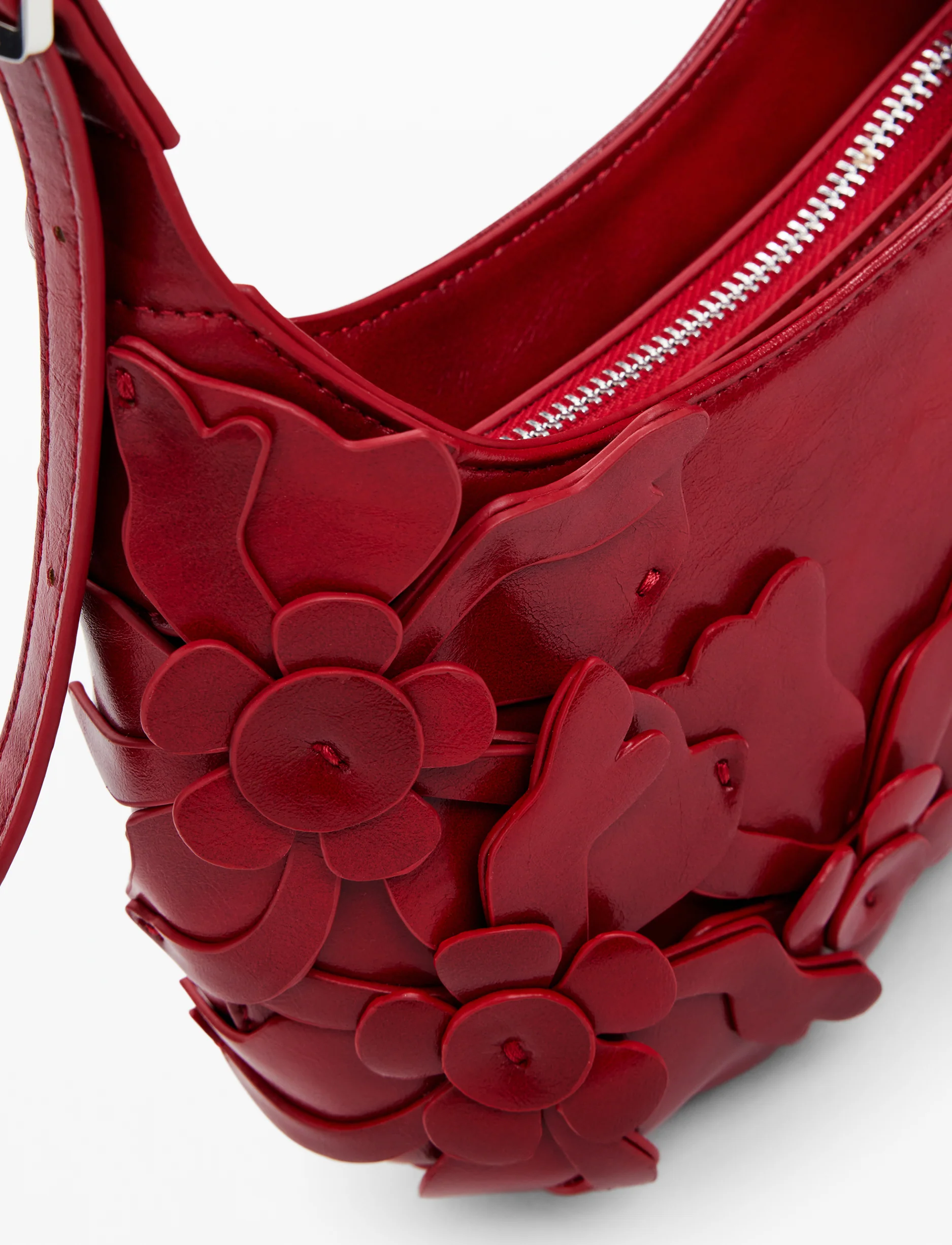 Desigual Bag Reprise Valentine Haiti 25WAXPC9 - תיק צד אדום דיזיגוואל לנשים - Image 5