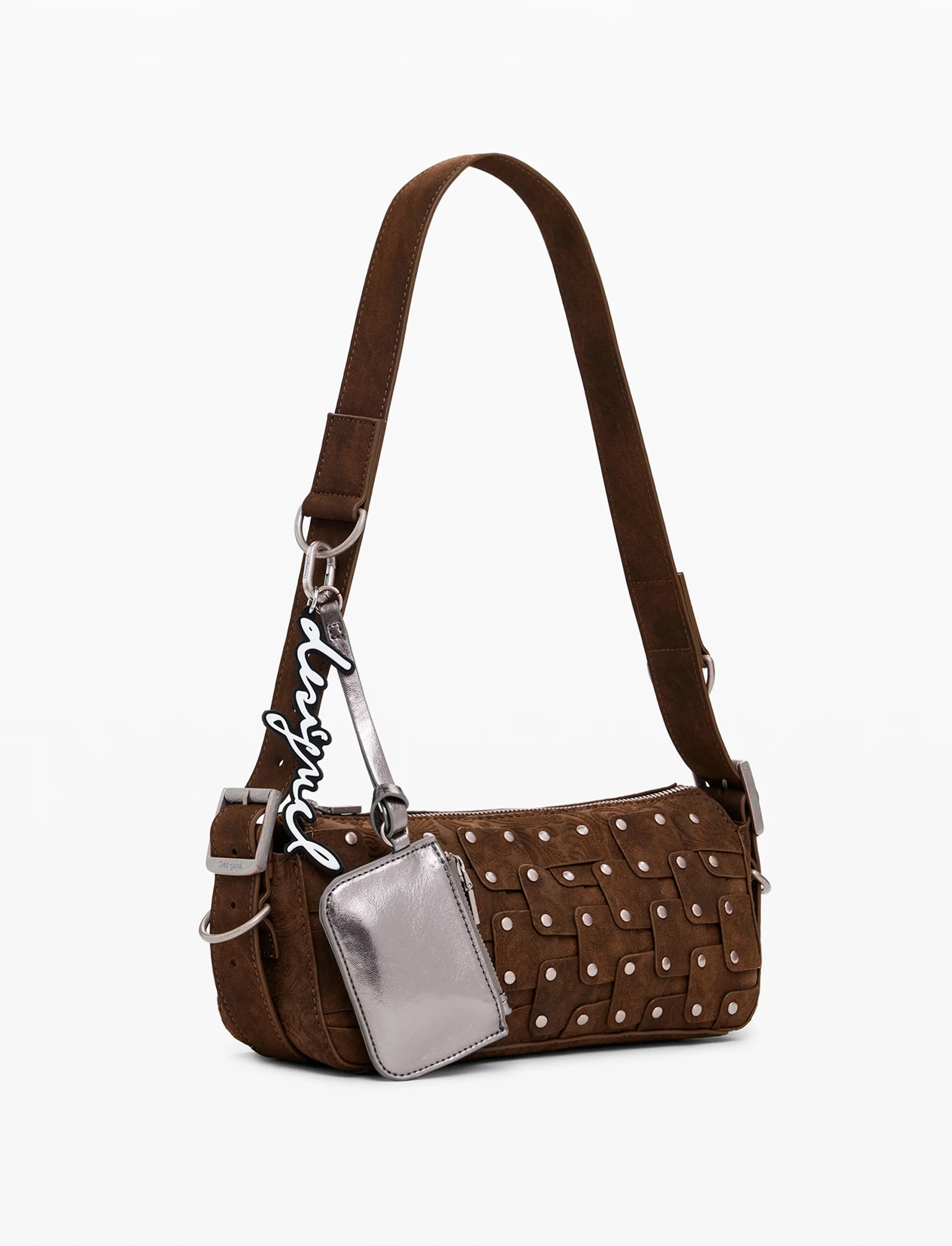 Desigual Bag New Patch 25WAXPBO - תיק צד דיזיגוואל חום לנשים - Image 2