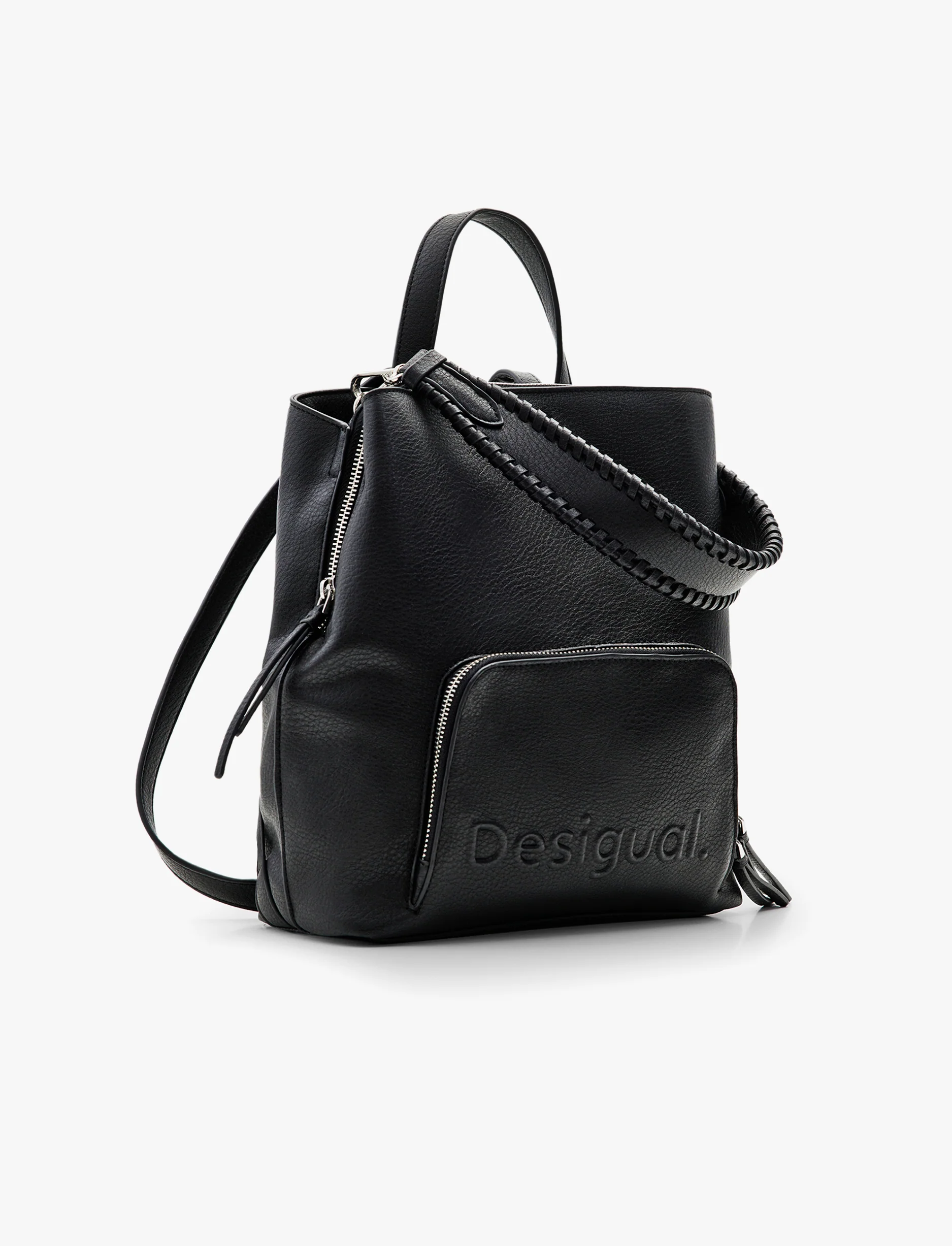 Desigual Back Half Logo 24 Sumy Mini - תיק גב קטן בצבע שחור
