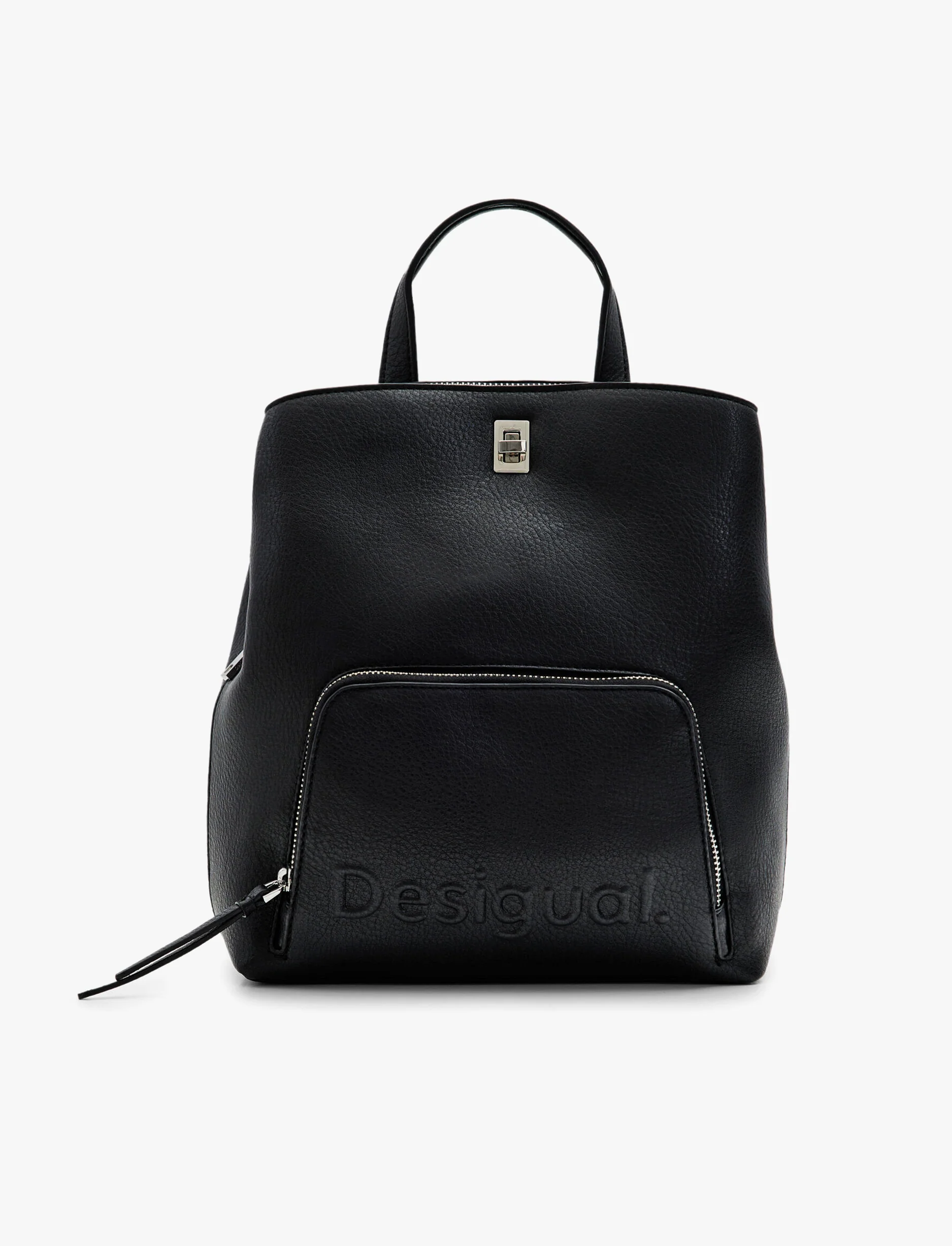 Desigual Back Half Logo 24 Sumy Mini - תיק גב קטן בצבע שחור - Image 2