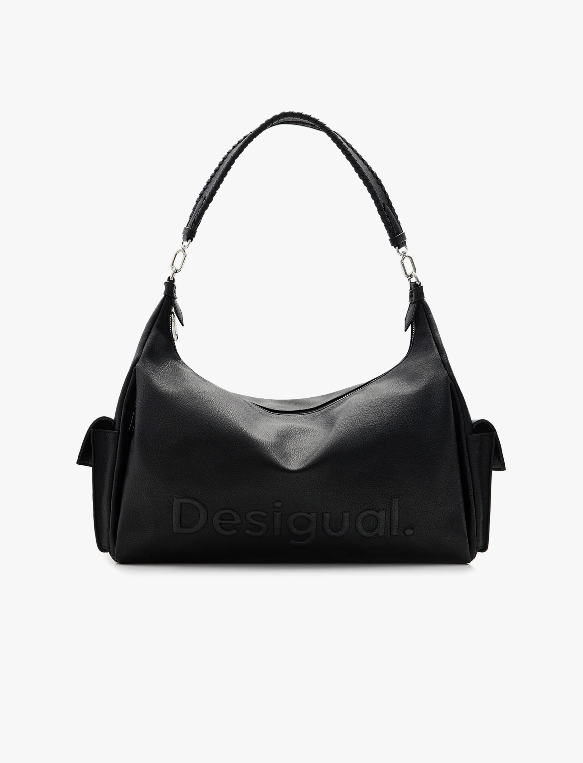 Desigual Bag Half Logo 24 Brasilia - תיק יד בצבע שחור - Image 5