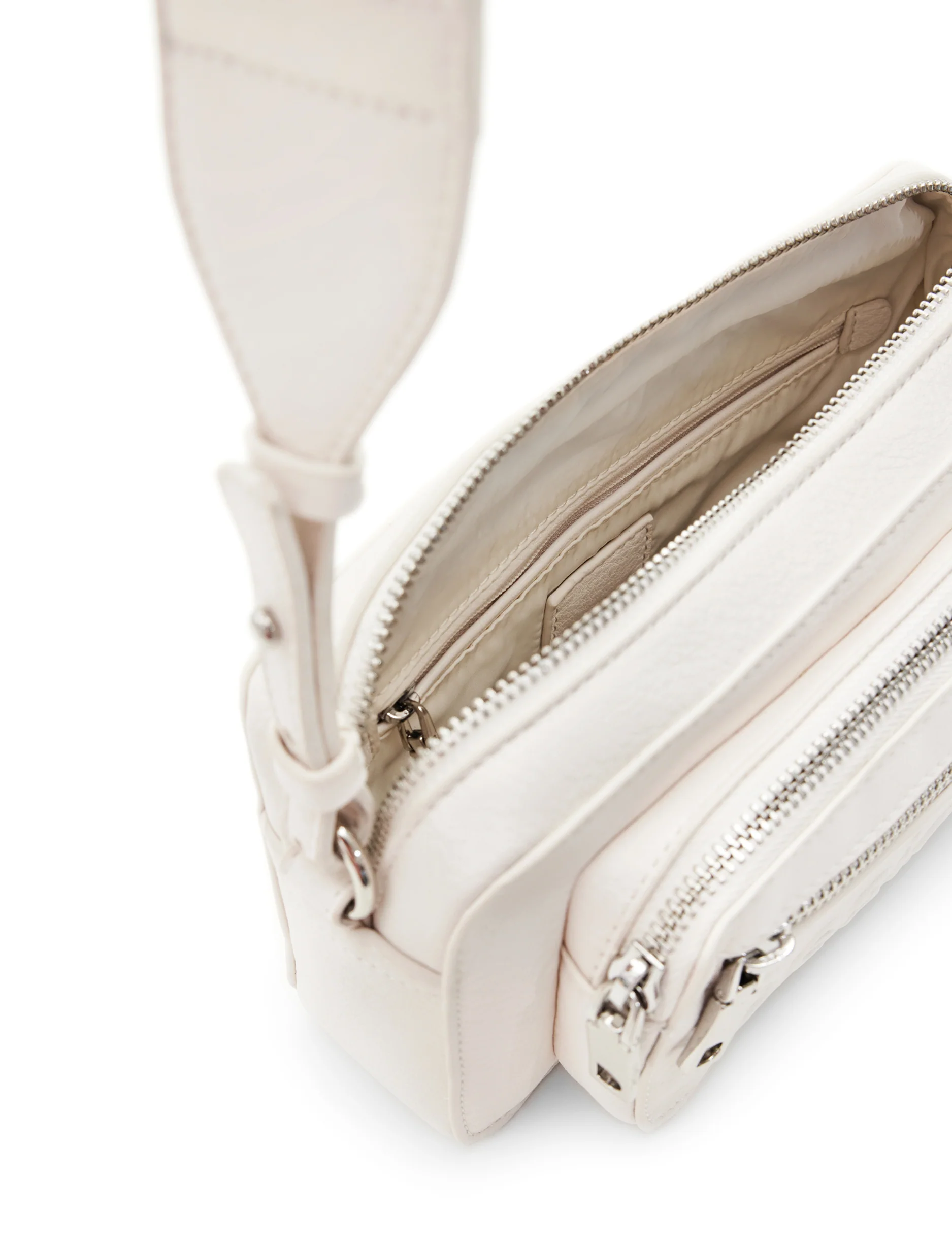 Desigual Bag Half Logo 24 Cambridge 2.0 - תיק קרוסבודי קטן בצבע לבן - Image 3