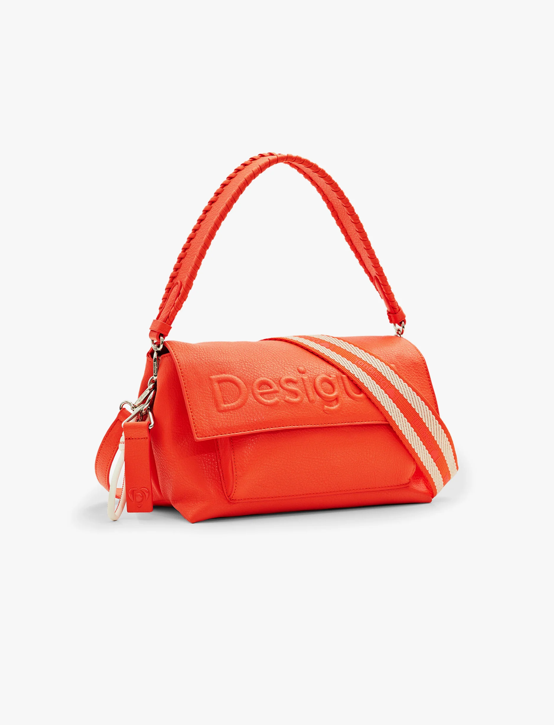 Desigual Bag Half Logo 24 Venecia 2.0 - תיק קרוסבודי בצבע מנדרינה