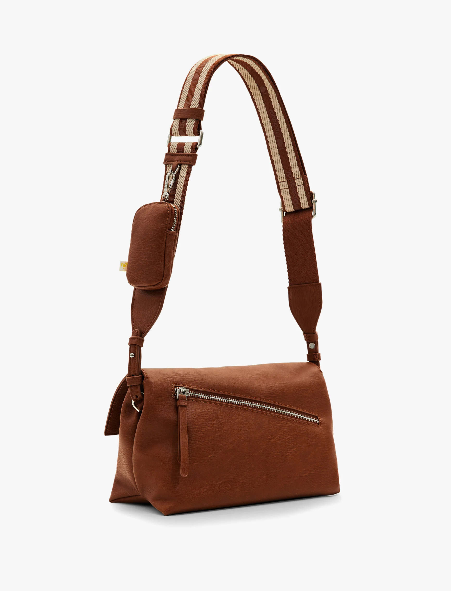 Desigual Bag Half Logo 24 Venecia 2.0 - תיק קרוסבודי בצבע חום - Image 3