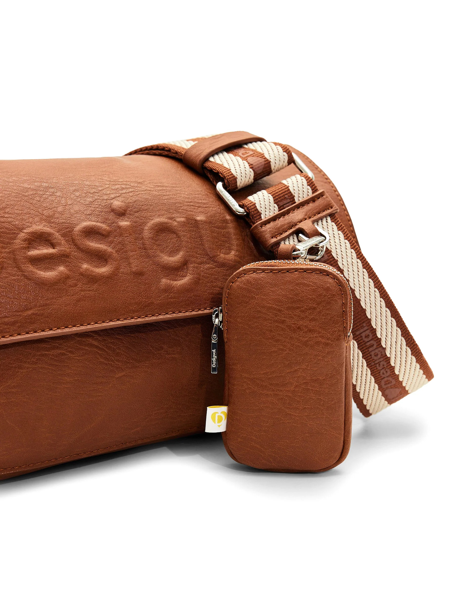Desigual Bag Half Logo 24 Venecia 2.0 - תיק קרוסבודי בצבע חום - Image 5