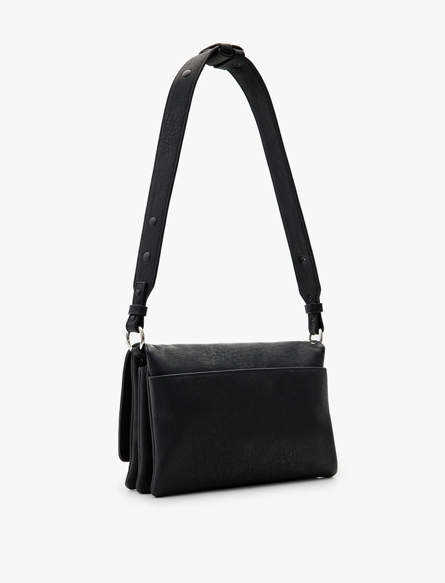 Desigual Bag Mickey Rock Dortmund Flap 2.0 - תיק קרוסבודי בינוני בצבע שחור - Image 3