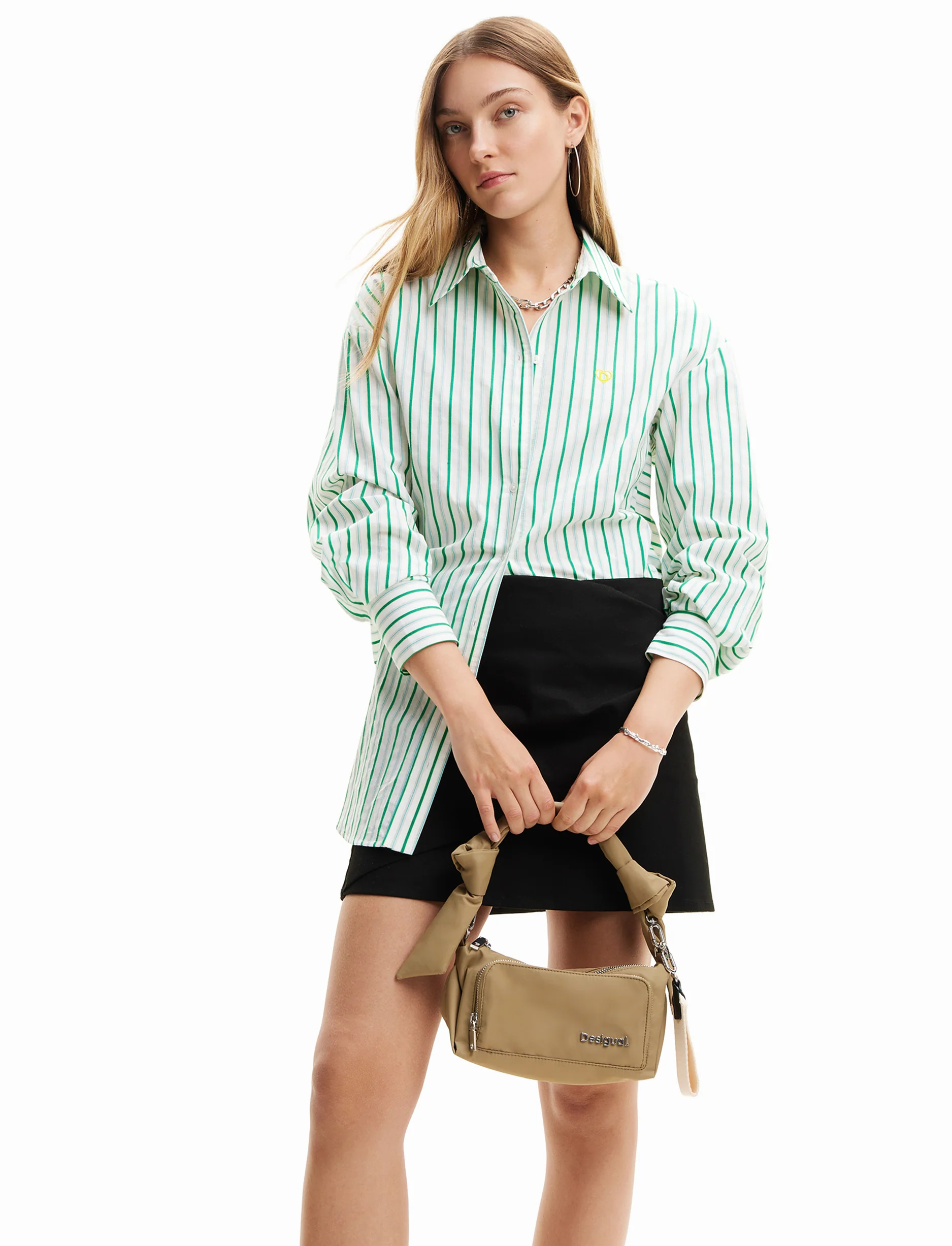 Desigual Bag Priori Urus - תיק קרוסבודי קטן בצבע חאקי - Image 5