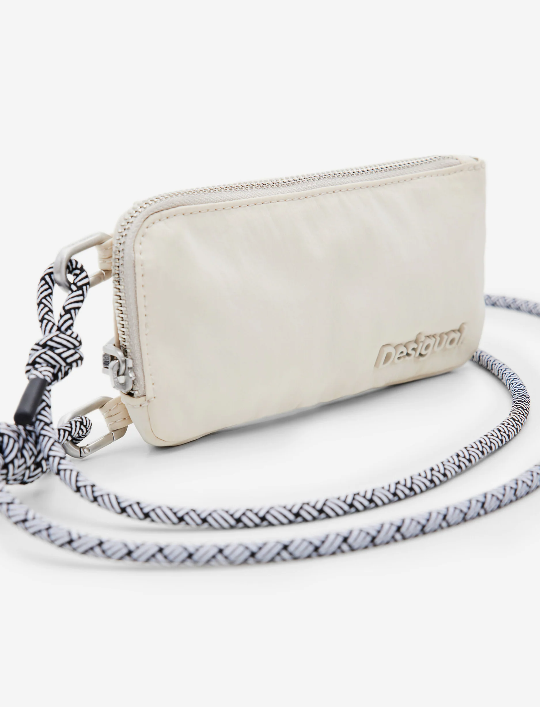 Desigual Basic Modular Monza - תיק קרוסבודי קטן בצבע אוף ווייט - Image 8