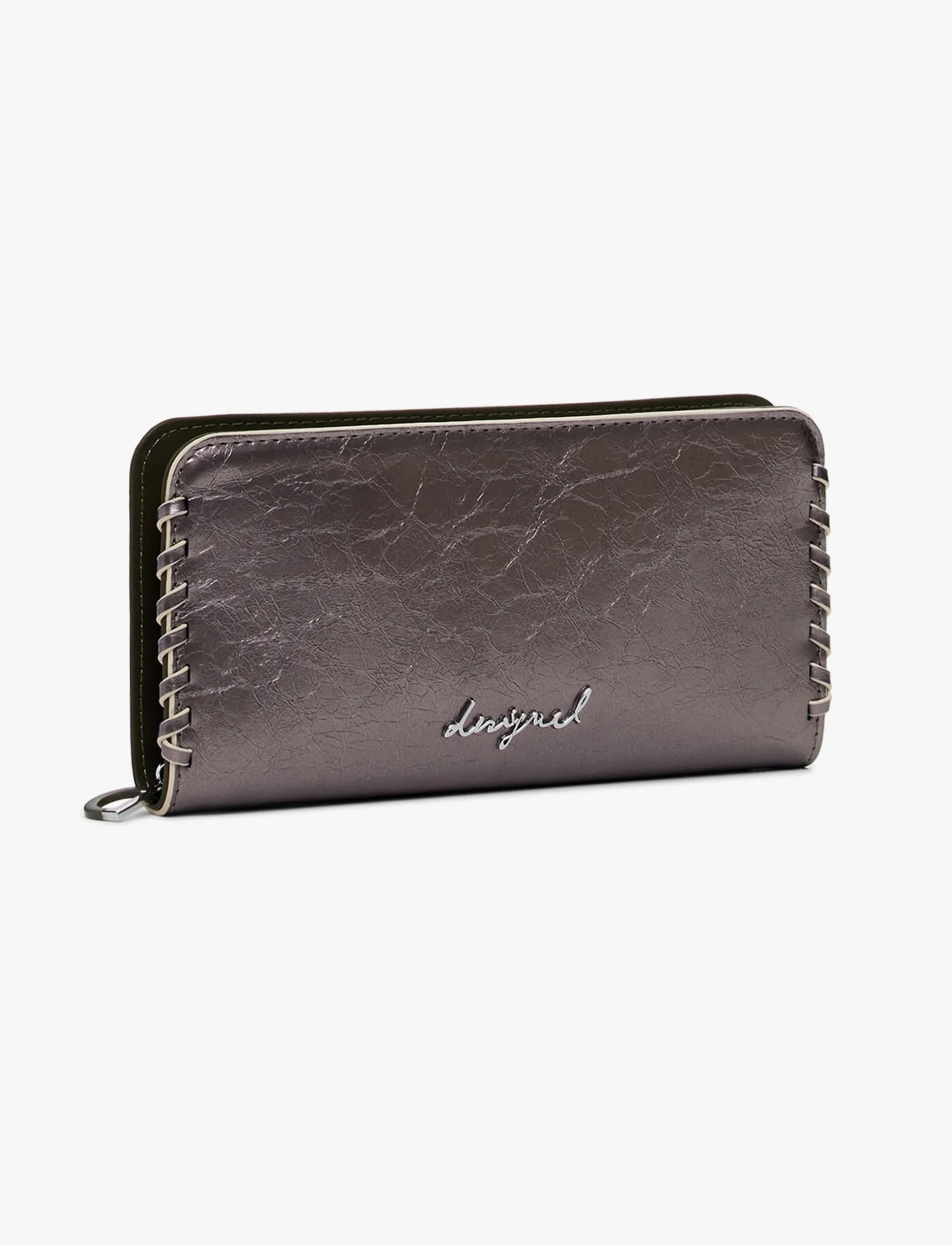 Desigual Mone Capsule Tiny Zip Fiona 25WAYP42 - ארנק דיזגוואל כסף לנשים - Image 2