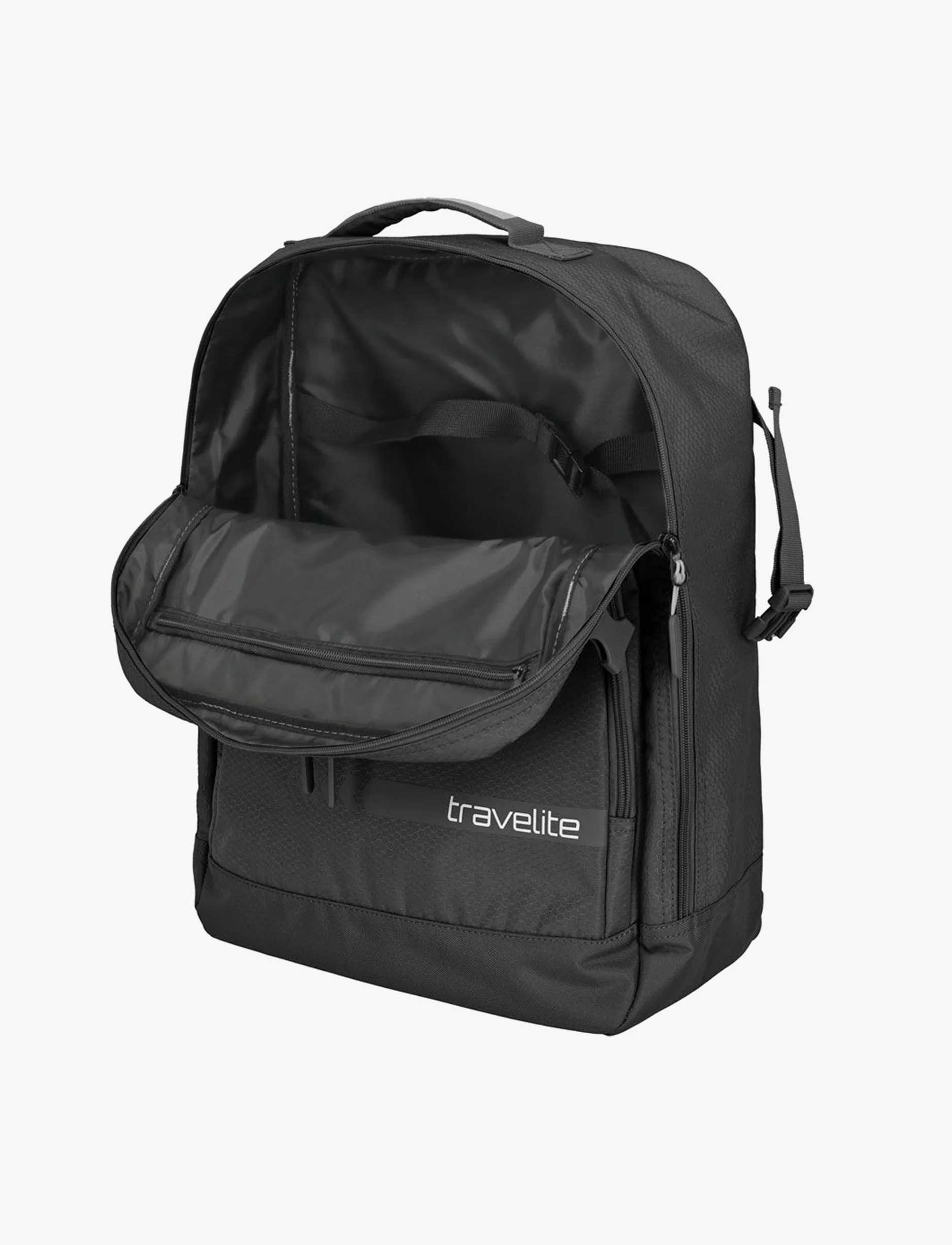 Travelite KICK OFF Backpack M - תיק גב טרוולייט בצבע שחור - Image 3
