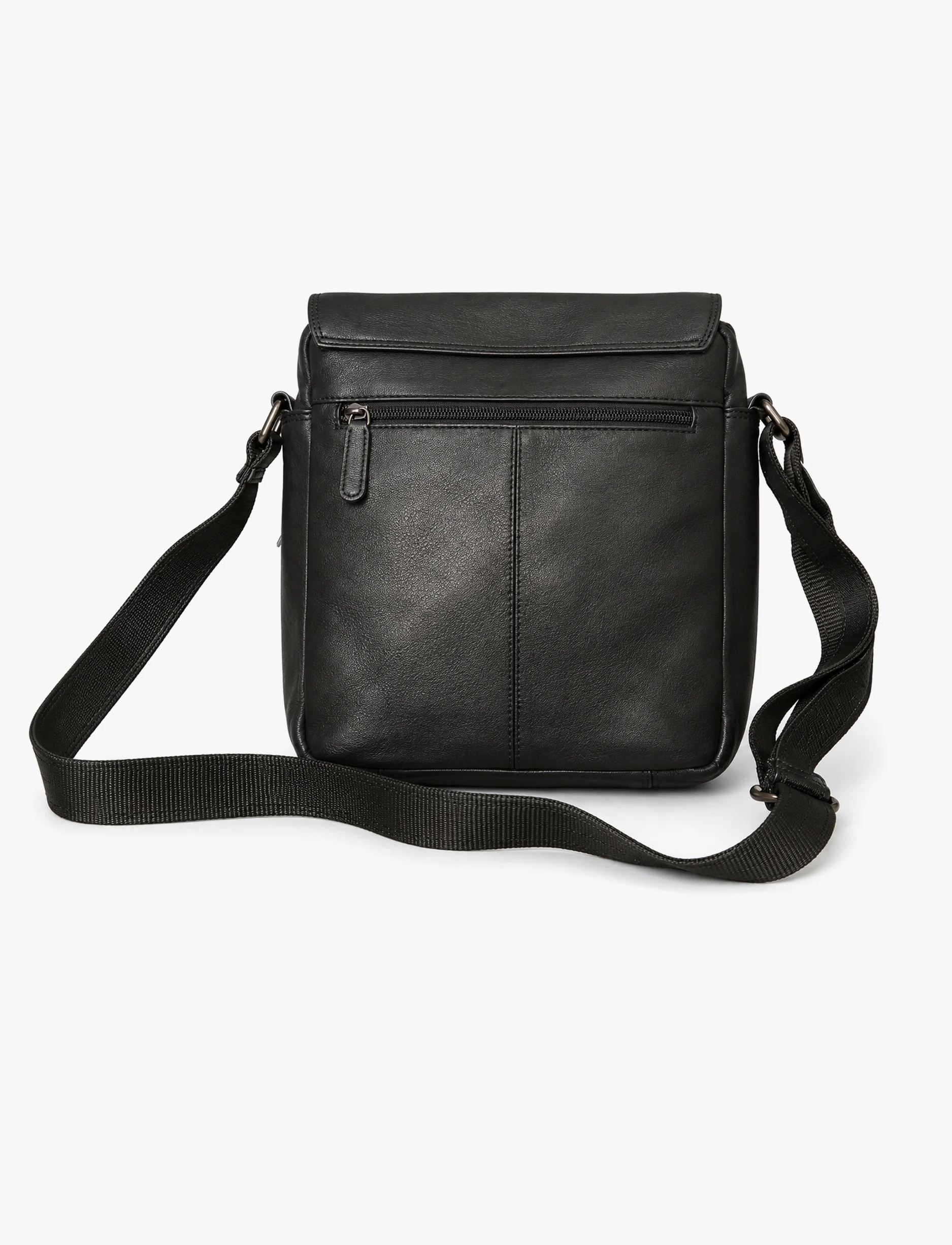 Lee Cooper 2326 - תיק צד עור לי קופר לגברים בצבע שחור - Image 2