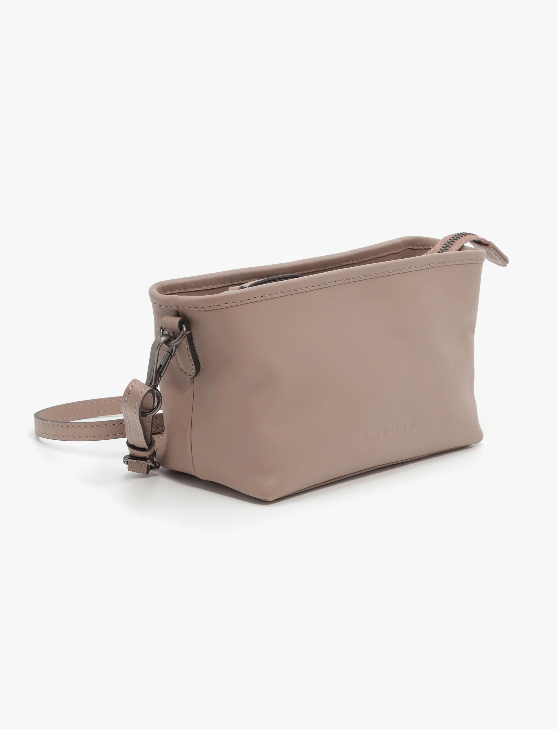 Yael Keidar Leather Side Bag 38775 - תיק צד עור יעל קידר טאן לנשים - Image 2