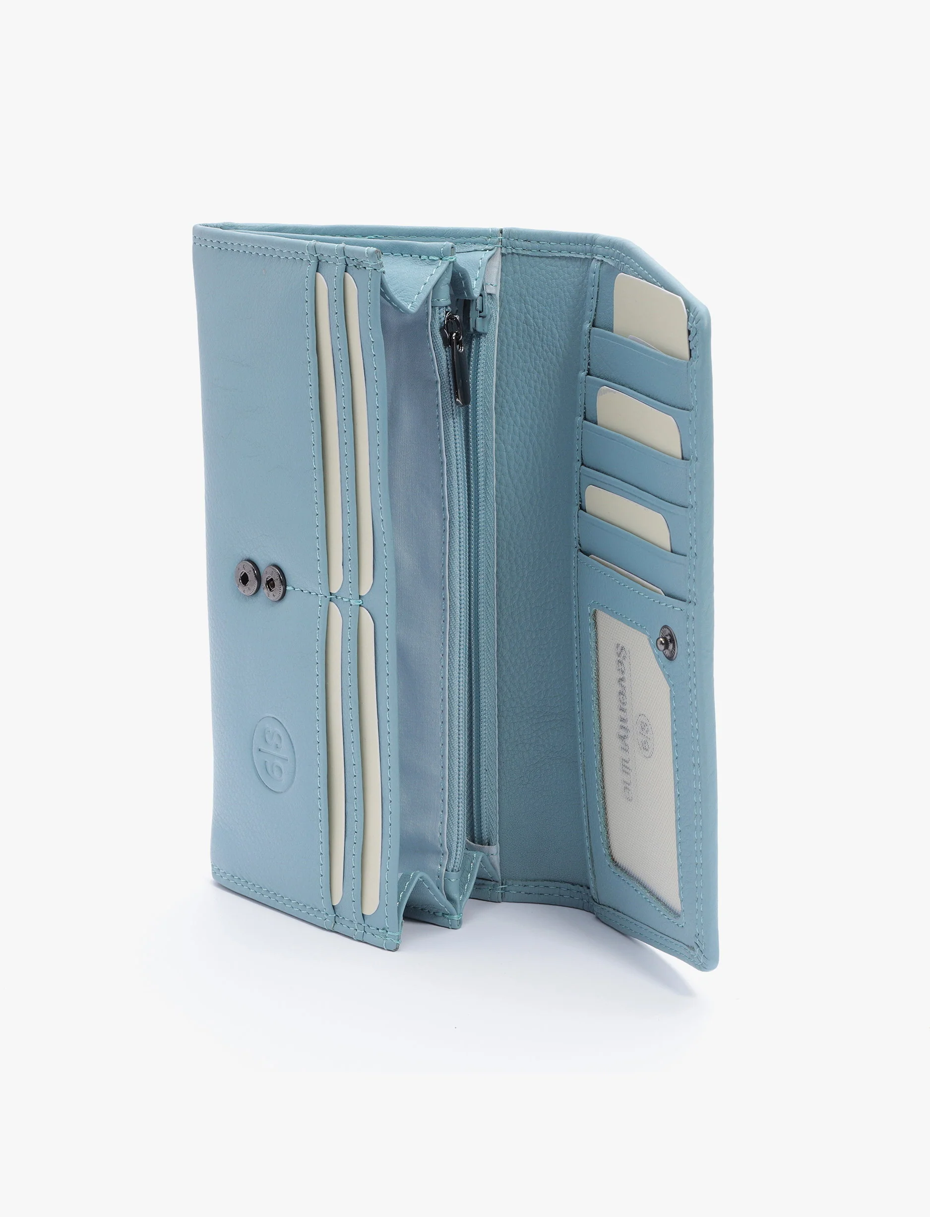 Seventy Nine wallet 79049 - ארנקי עור סבנטי ניין לנשים בצבע כחול שמיים - Image 4