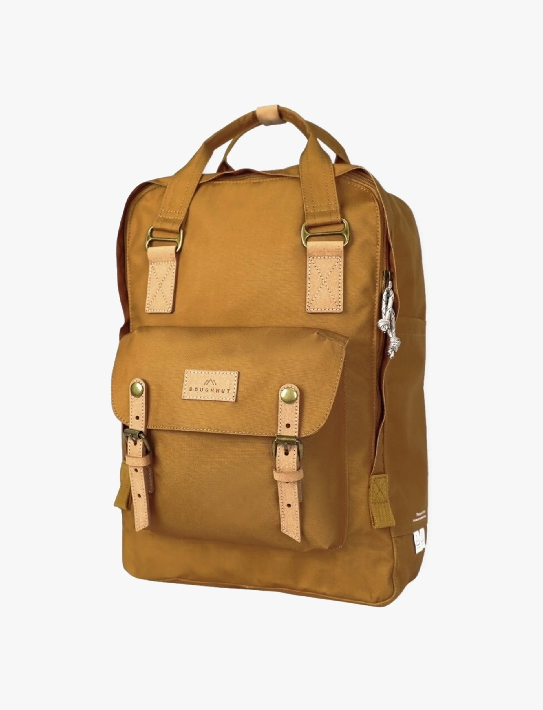 Doughnut Backpack Macaroon Large Reborn Bl- תיק גב בצבע קאמל קורדורה - Image 2