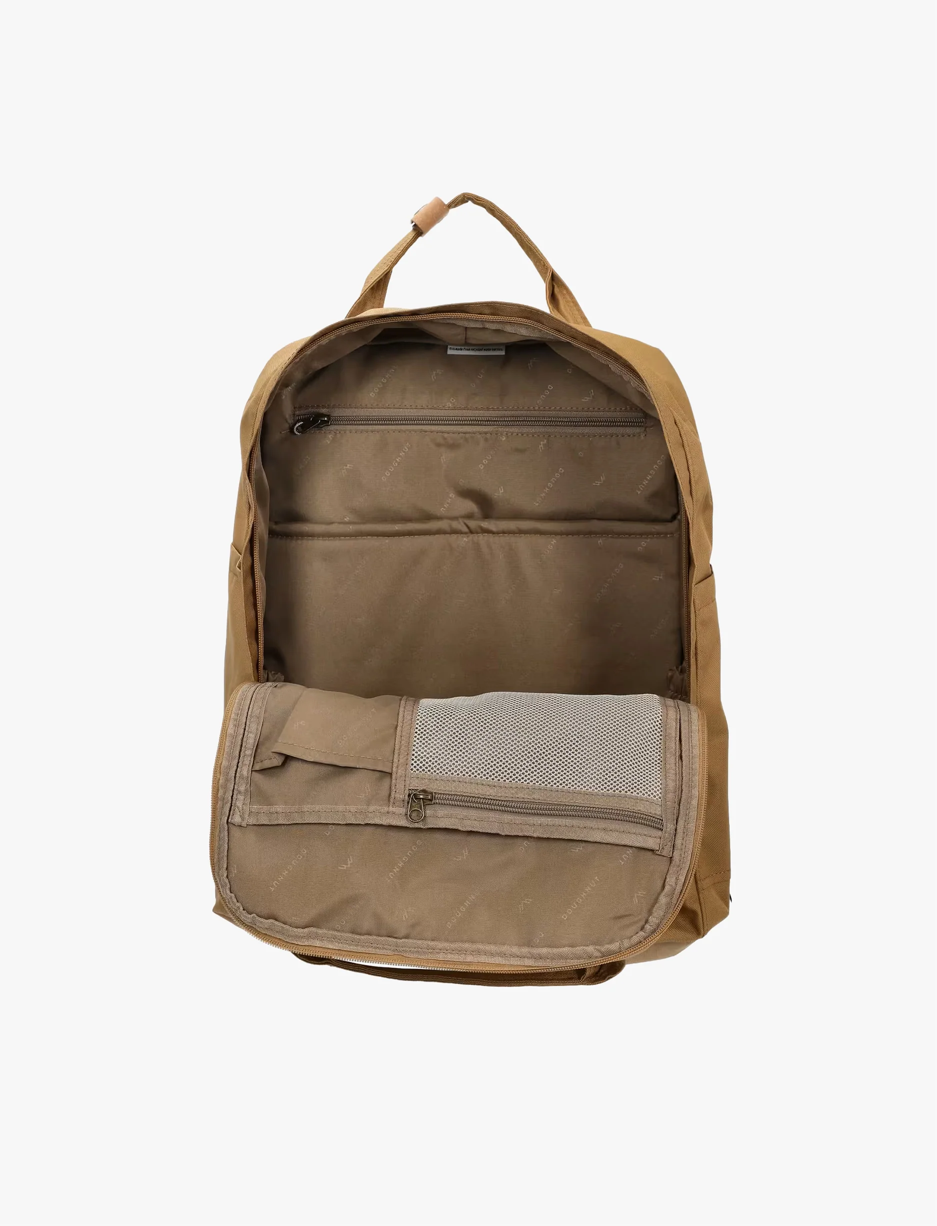 Doughnut Backpack Macaroon Large Reborn Bl- תיק גב בצבע קאמל קורדורה - Image 4