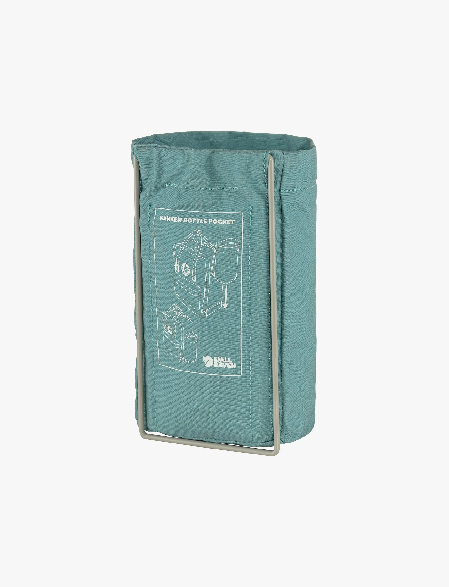 Fjallraven Kanken Bottle Pocket – מידנית לבקבוק מים בצבע כחול שמיים - Image 2